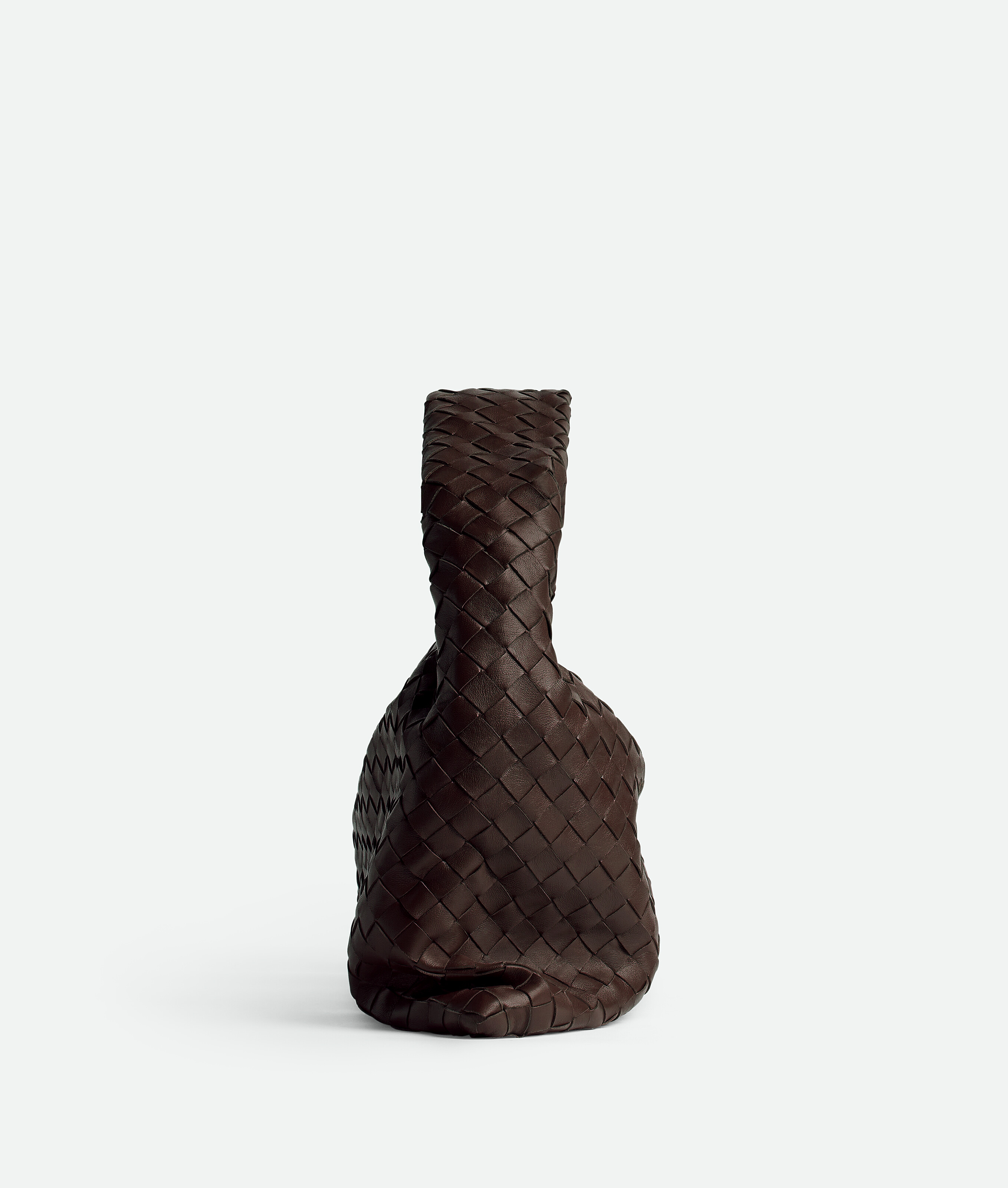 Bottega Veneta Women Hop Intecciato Leather Shoulder Bag In Fondant