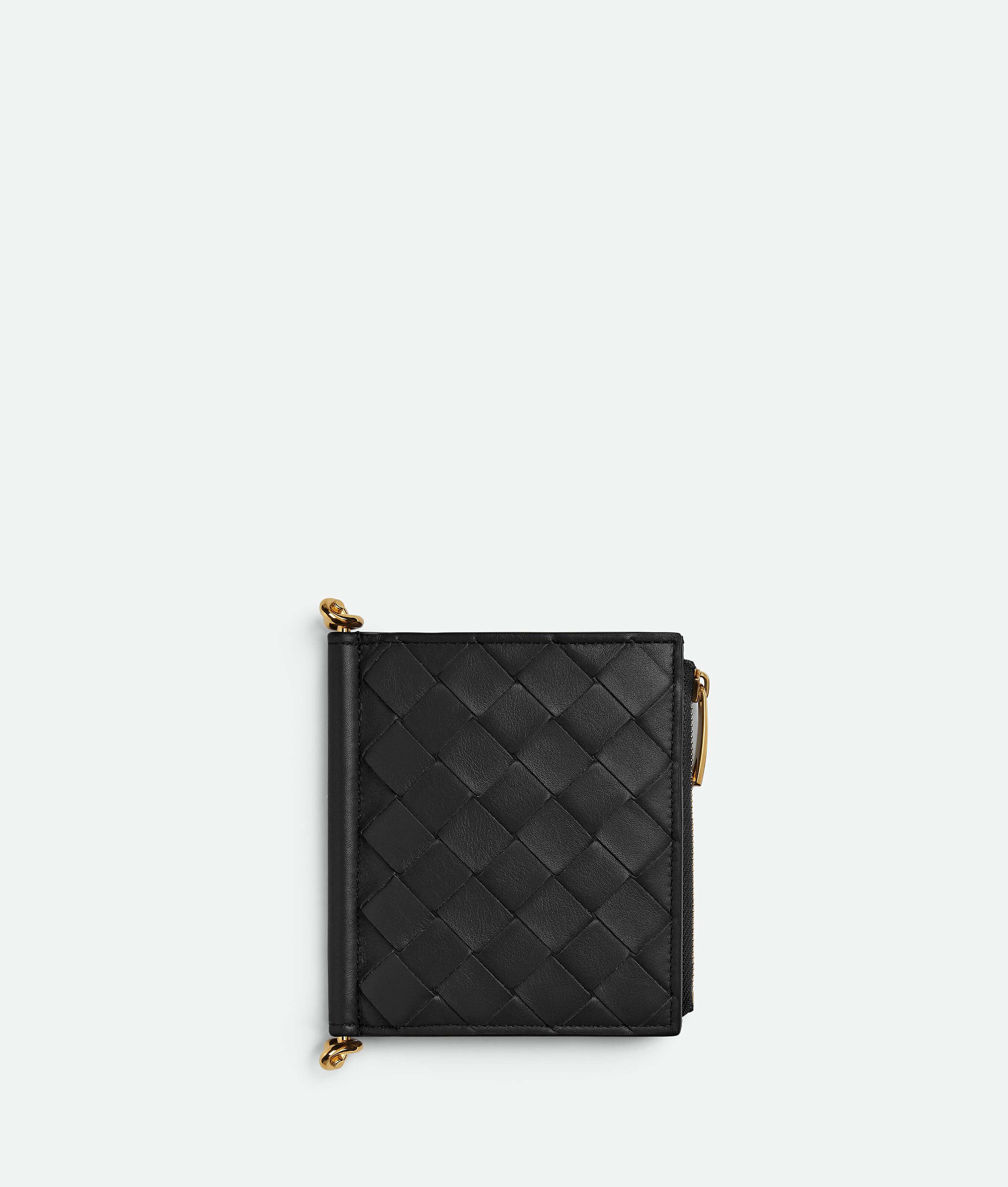 Shop Bottega Veneta Solstice Small Bi-fold Wallet In Black