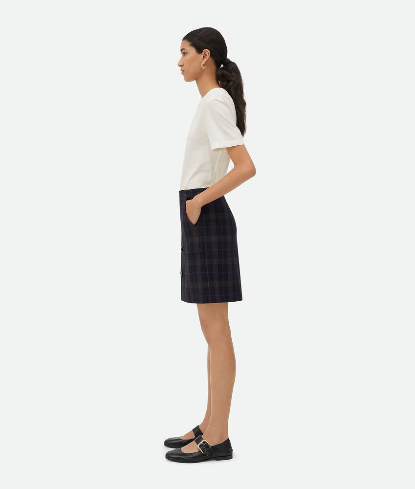 Display a large version of the product image 2 - Checked Cotton Mouline Skirt