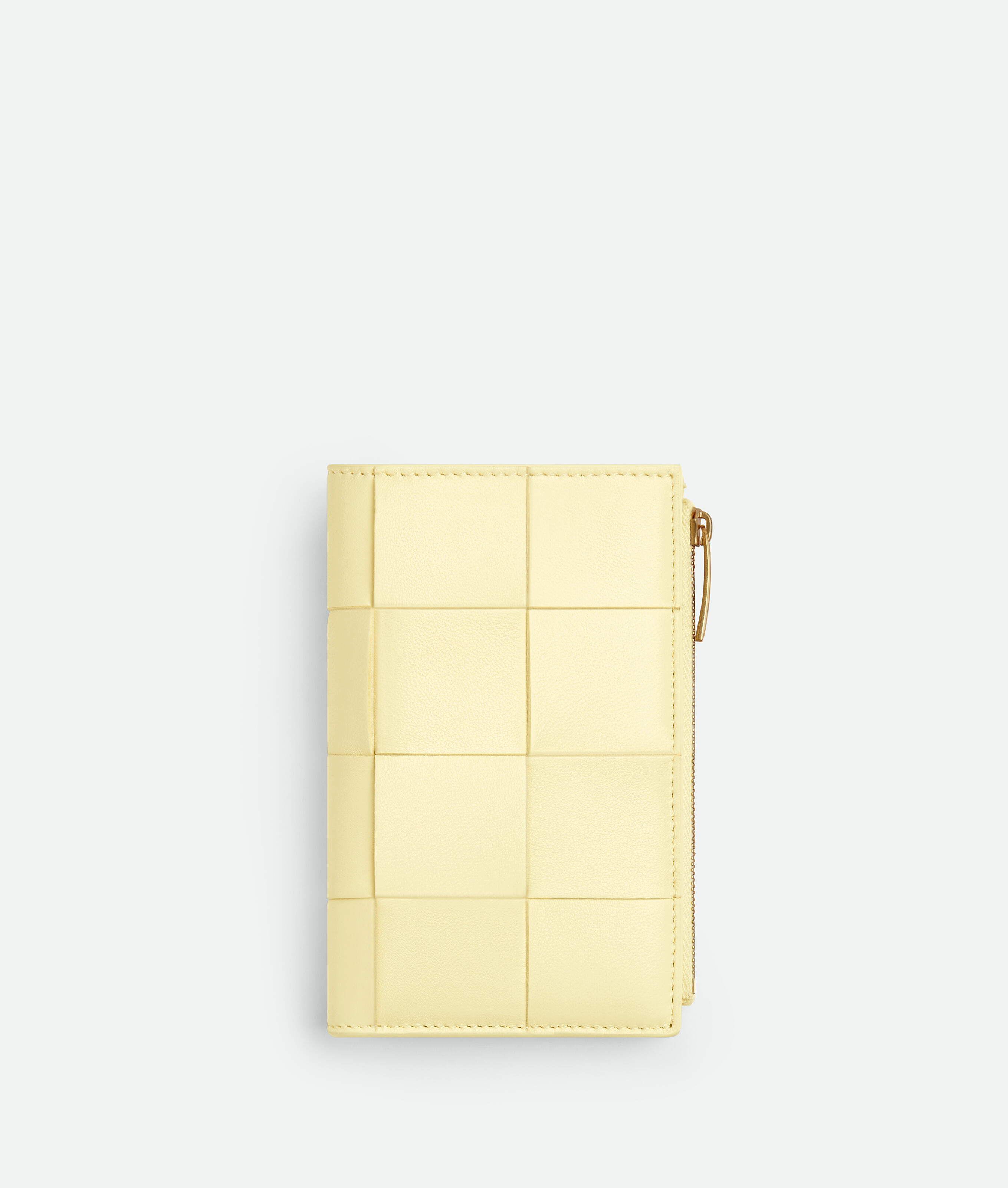 Bottega Veneta Medium Cassette Bi-fold Zip Wallet In Yellow