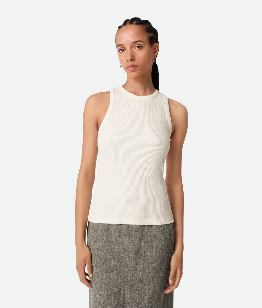 Ein größeres Bild des Produktes anzeigen 1 - Tanktop aus geripptem Baumwolljersey