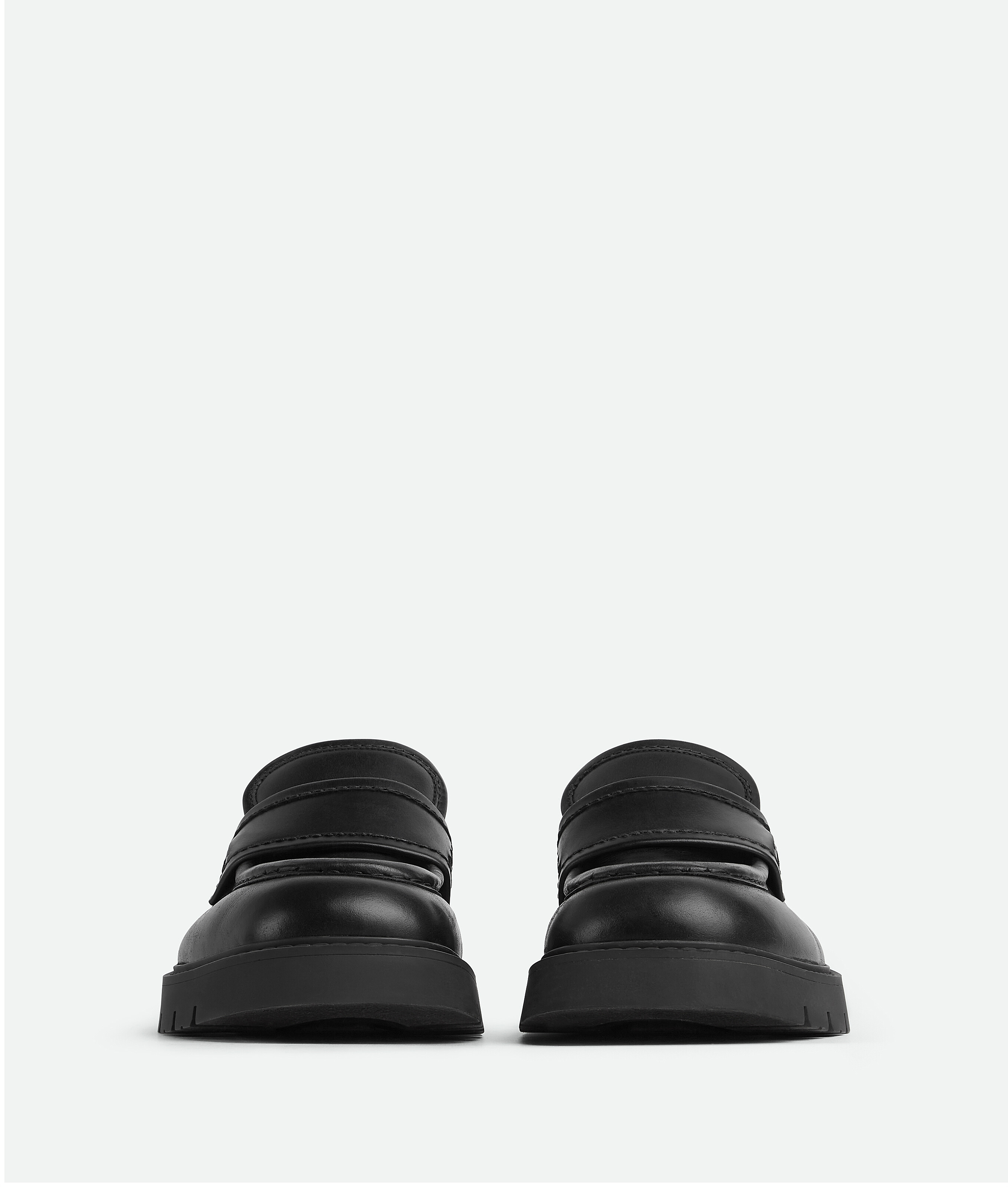 Shop Bottega Veneta Mocassins Haddock In Black