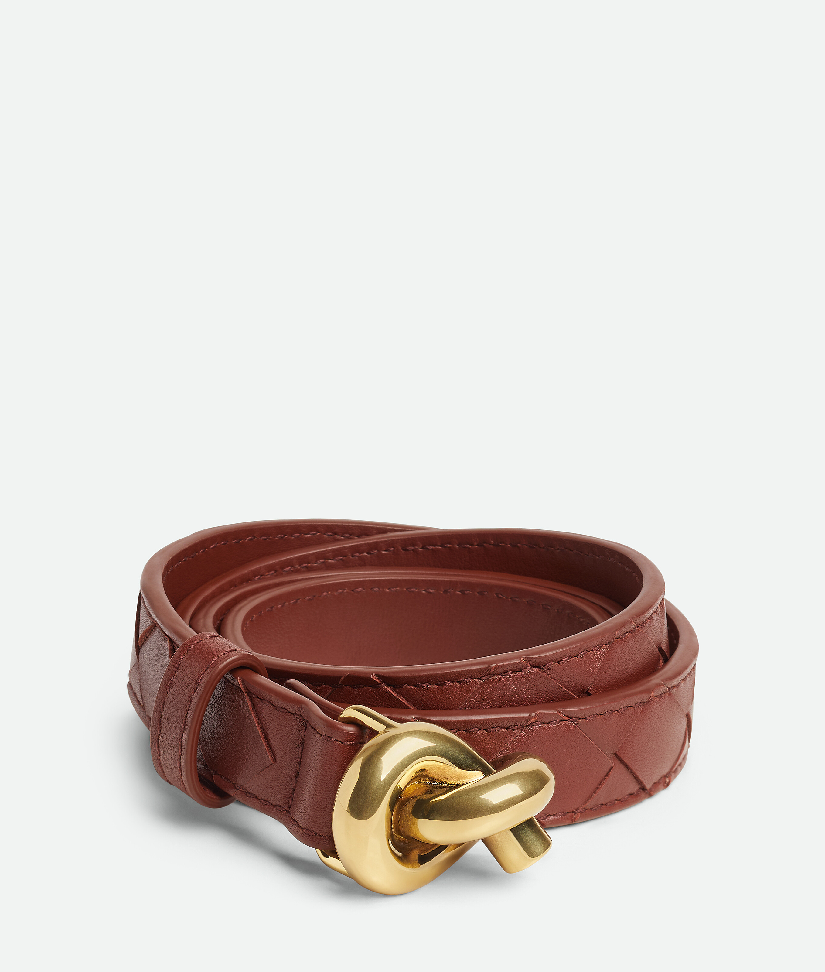 Bottega Veneta Knot Belt - Sapele - Woman - 34