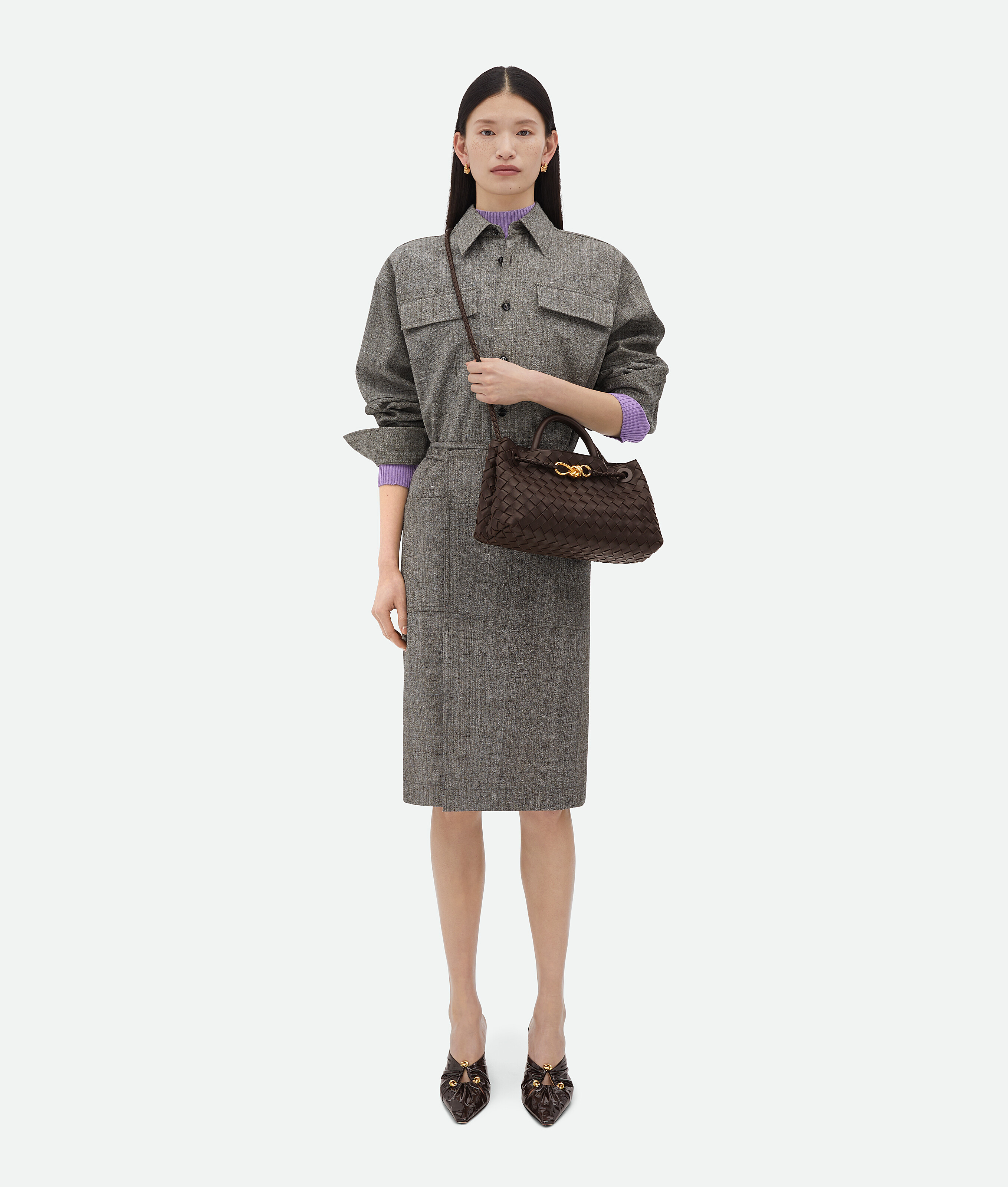Bottega Veneta Andiamo East/west In Fondant