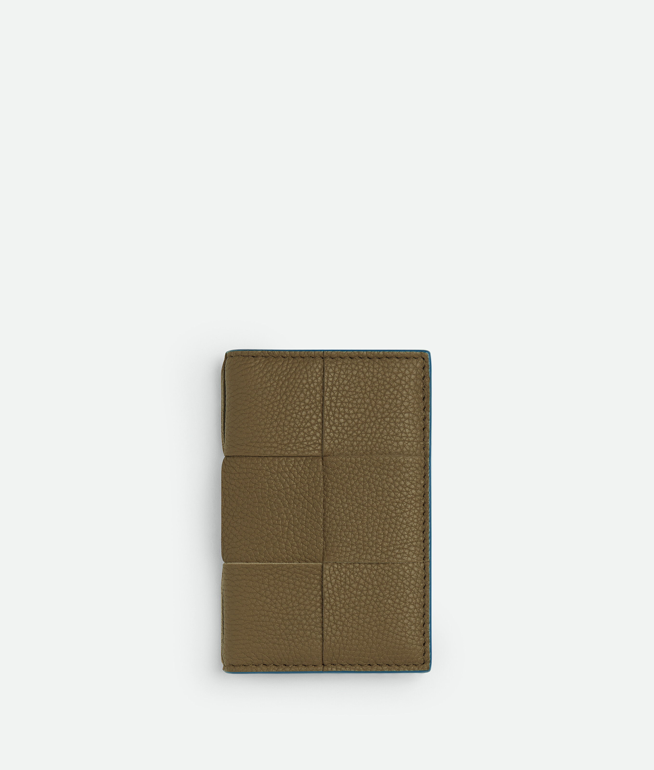 Bottega Veneta Cassette Flap Card Case In Brown