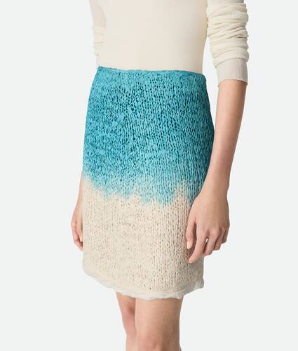 Wool And Silk Overdyed Skirt