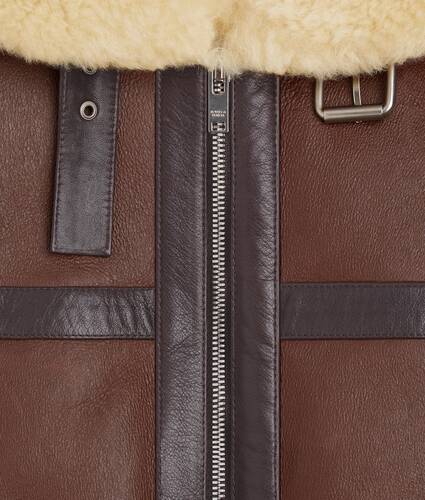 Blouson aviateur en shearling