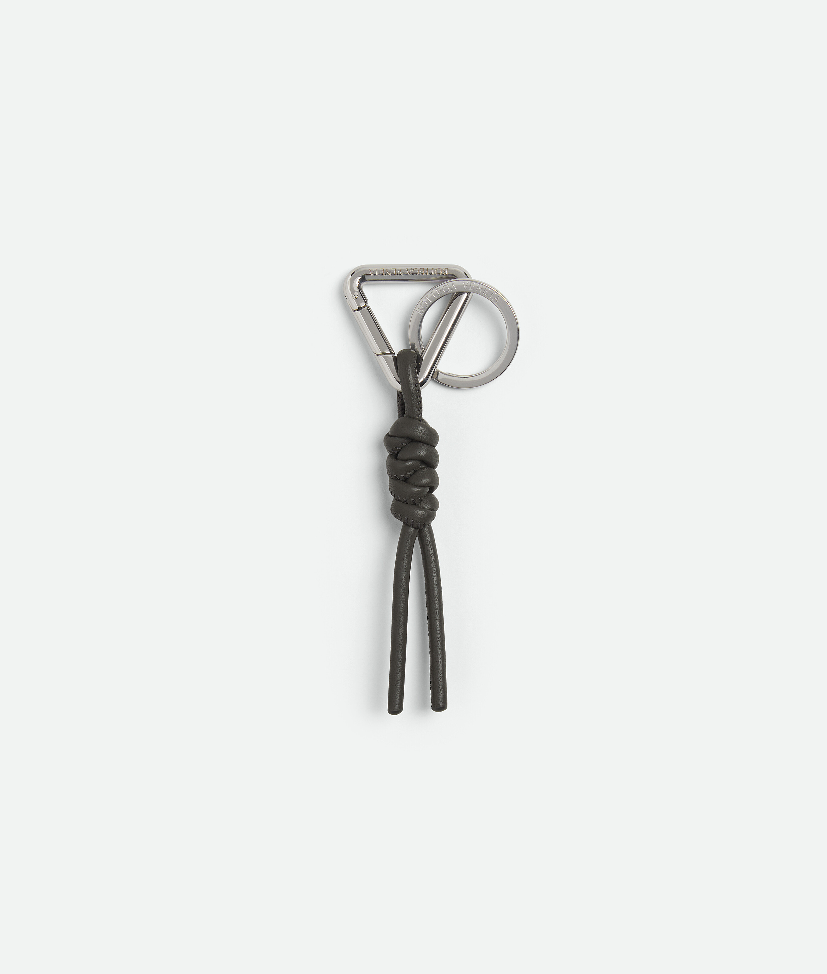Bottega Veneta Bottega  Veneta Triangle Key Ring In Grey