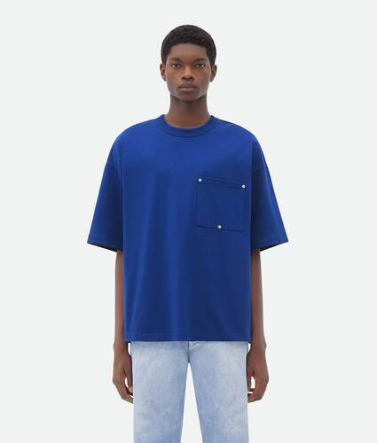Jersey T-Shirt With V Pocket