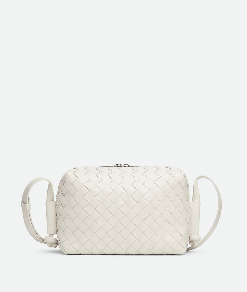 Bottega Veneta® Women's Small Loop Camera Bag in White. Shop online now.