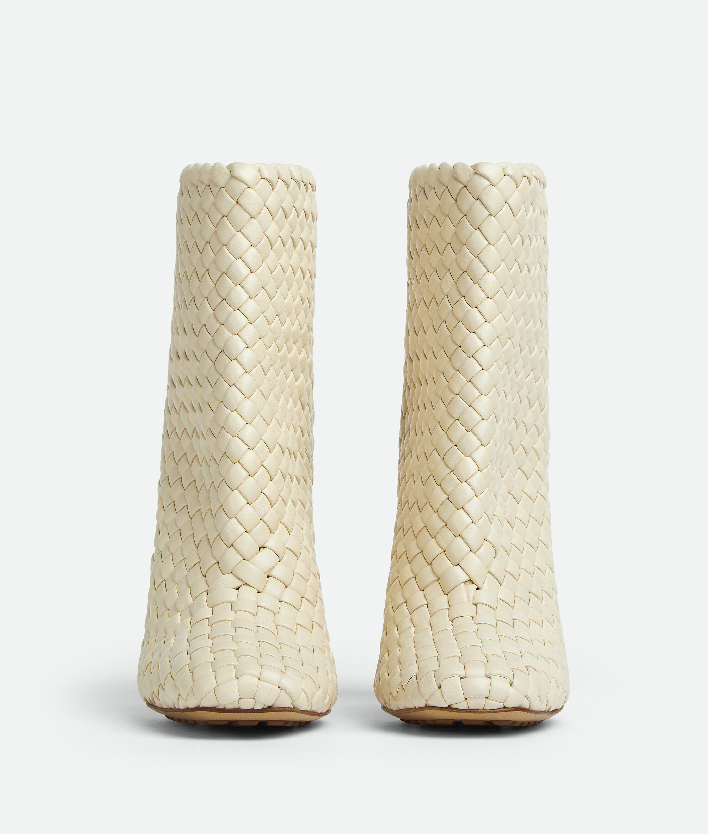 Shop Bottega Veneta Canalazzo Ankle Boot In White