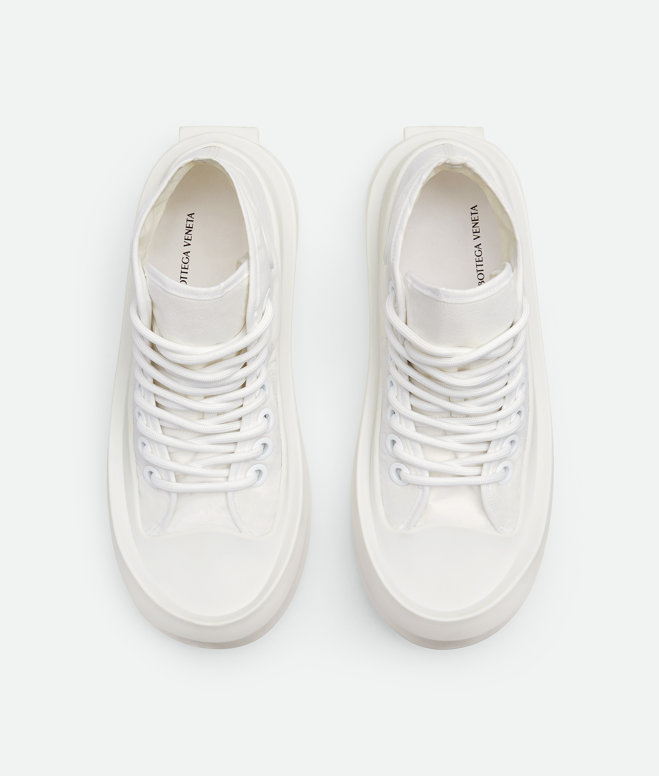 Shop Bottega Veneta Jumbo Sneaker In White