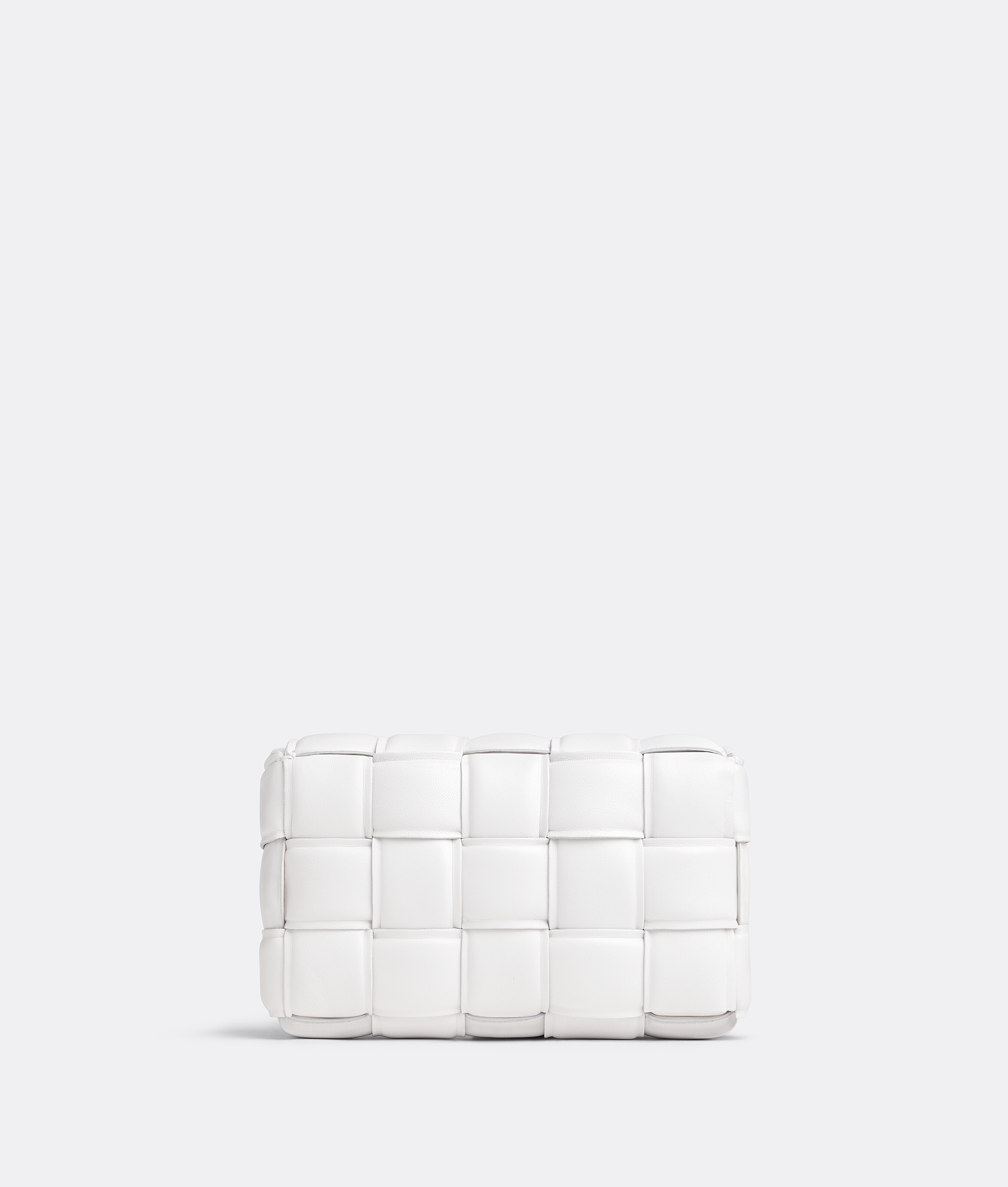 Shop Bottega Veneta Small Padded Cassette In White