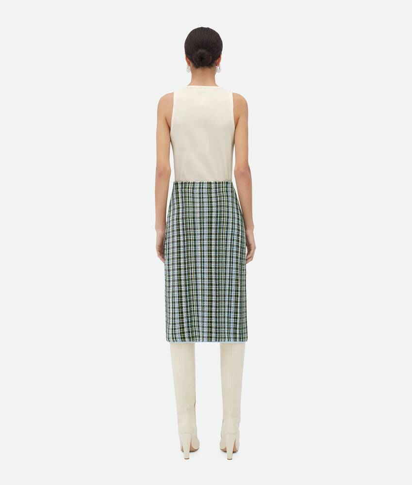 Display a large version of the product image 3 - Cotton Viscose Check Skirt