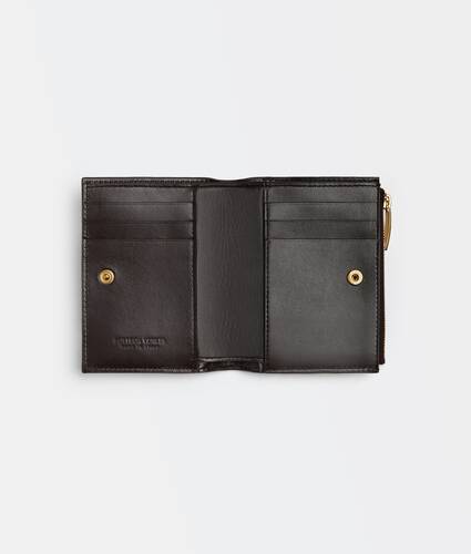 Women's Bi-fold Zip Wallet in Fondant | Bottega Veneta® US