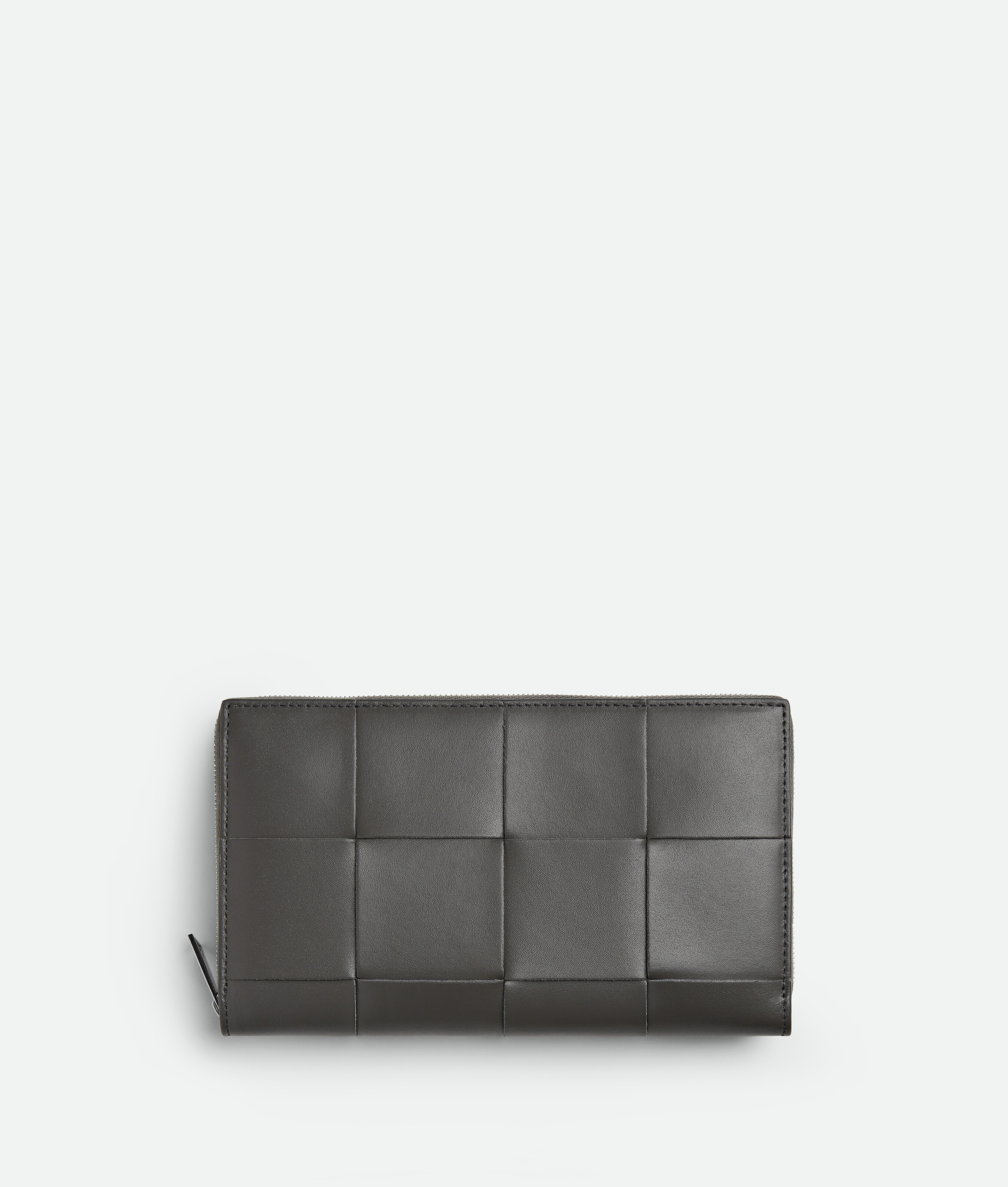 Bottega Veneta Cassette Portemonnaie Mit Umlaufendem Zip In Lapilli/limonite