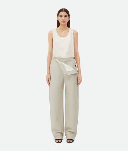 Afficher une grande image du produit 1 - Pantalon En Gabardine De Coton