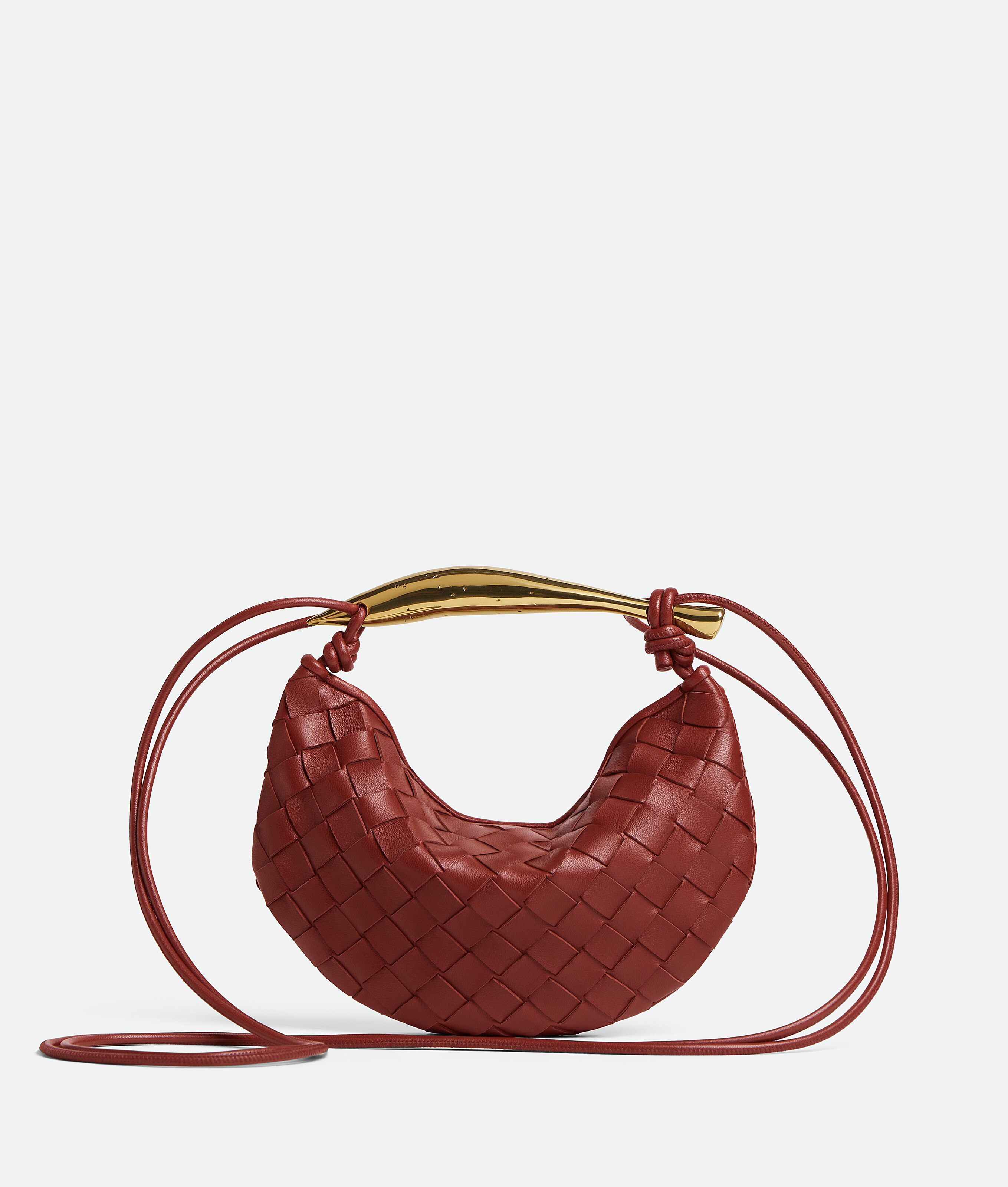 Bottega Veneta Baby Leather Sardine Cross-body Bag In Sapele