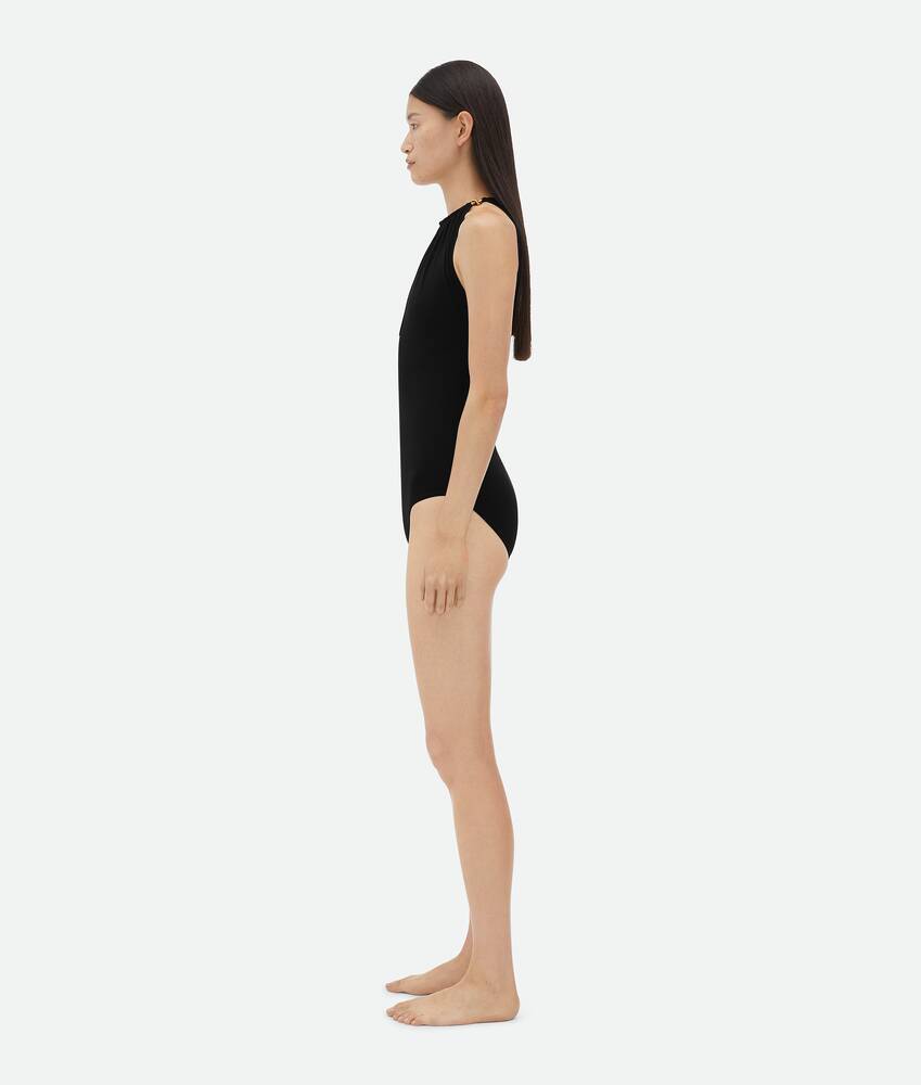 Display a large version of the product image 2 - Stretch Nylon Swimsuit With Knot Detail At Neck