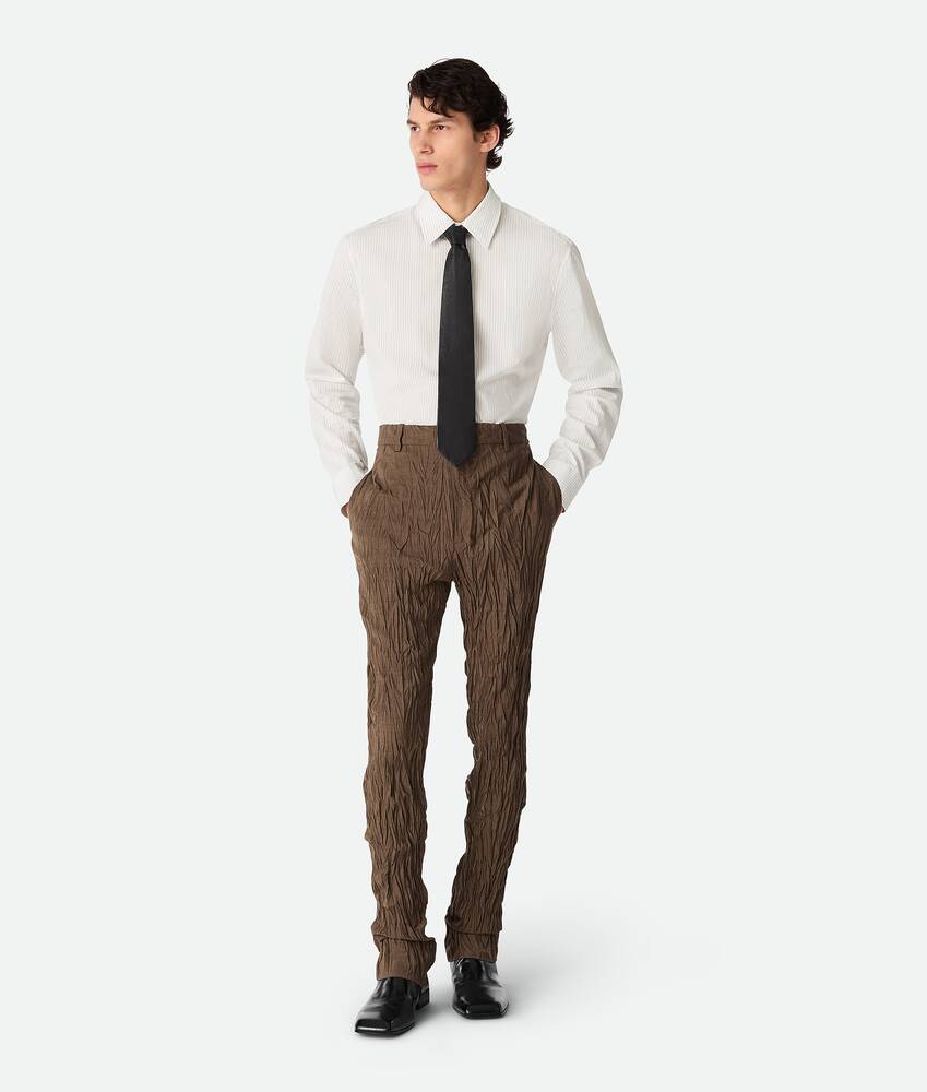 Display a large version of the product image 1 - Crushed Wool Slim Trousers