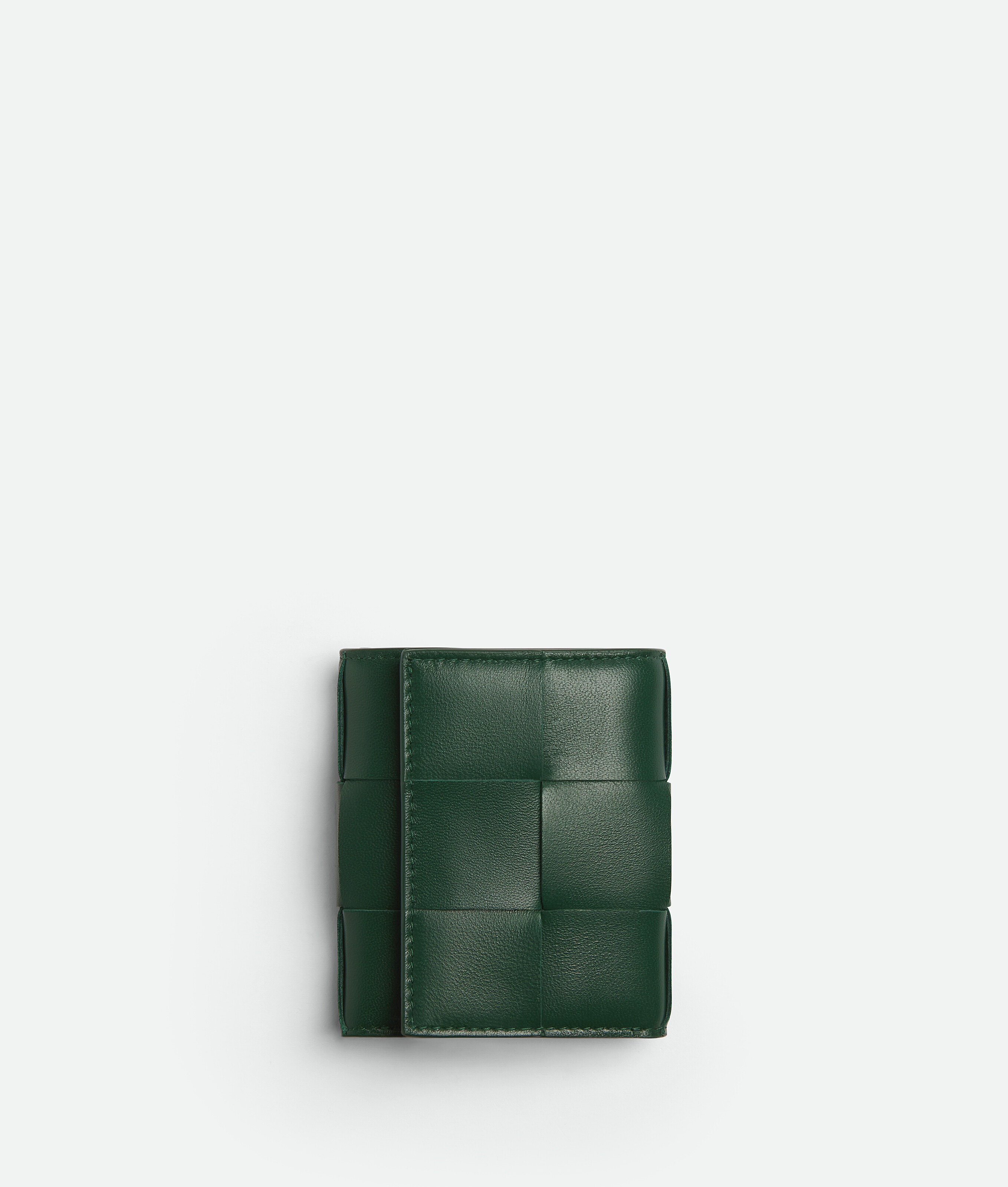 Bottega Veneta Cassette Tri-fold Portemonnaie Mit Abnehmbarem Kartenetui In Green