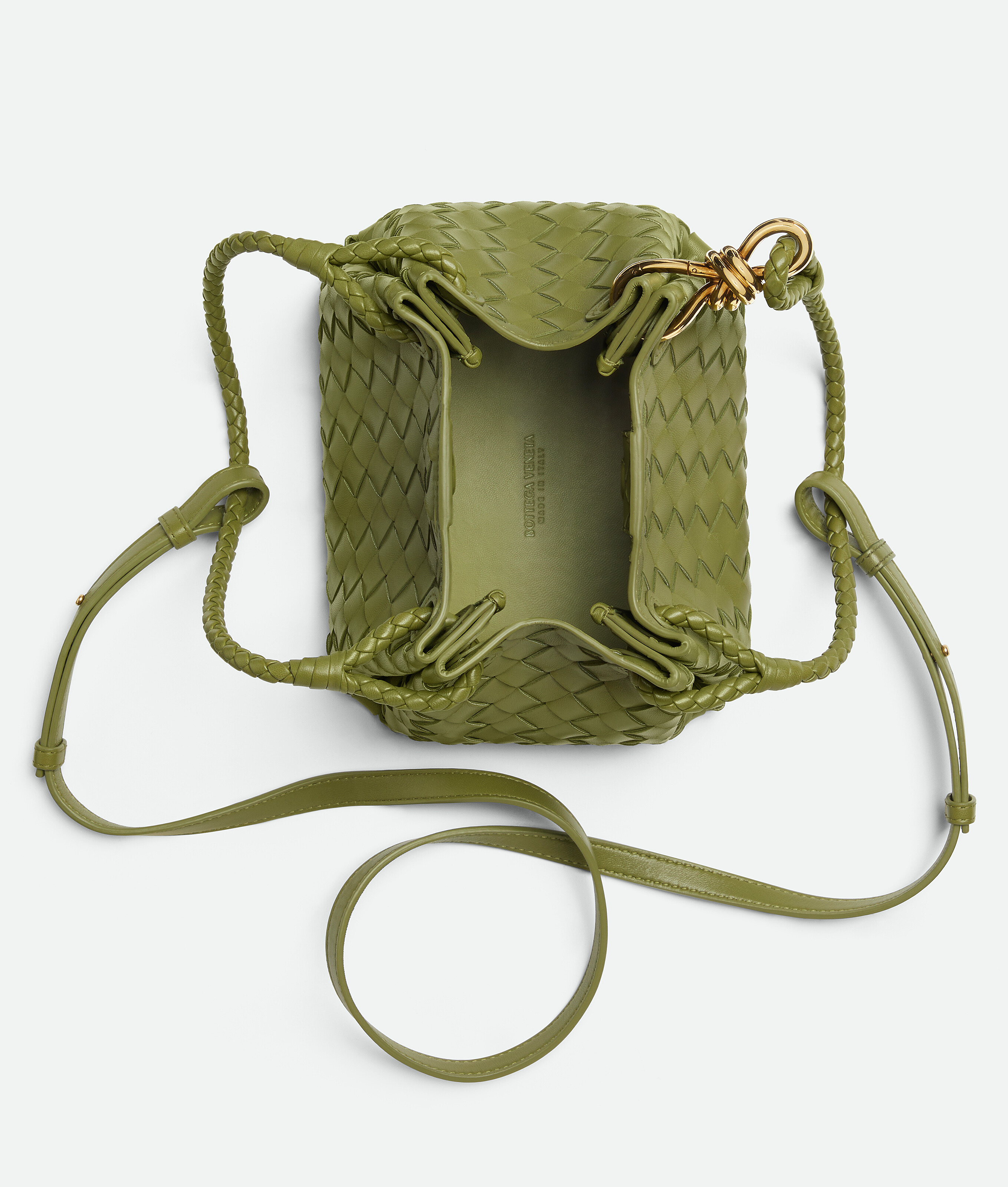 Bottega Veneta Kleine Parachute In Matcha