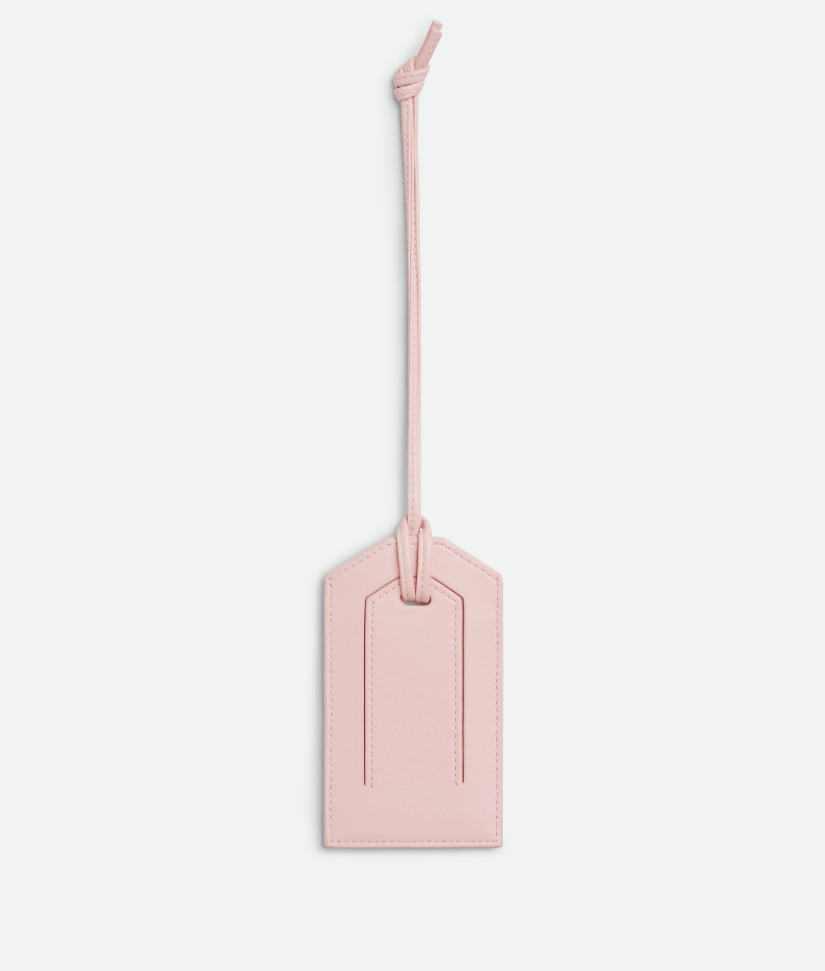 Bottega Veneta Intrecciato Tag Holder On Strap In Rose