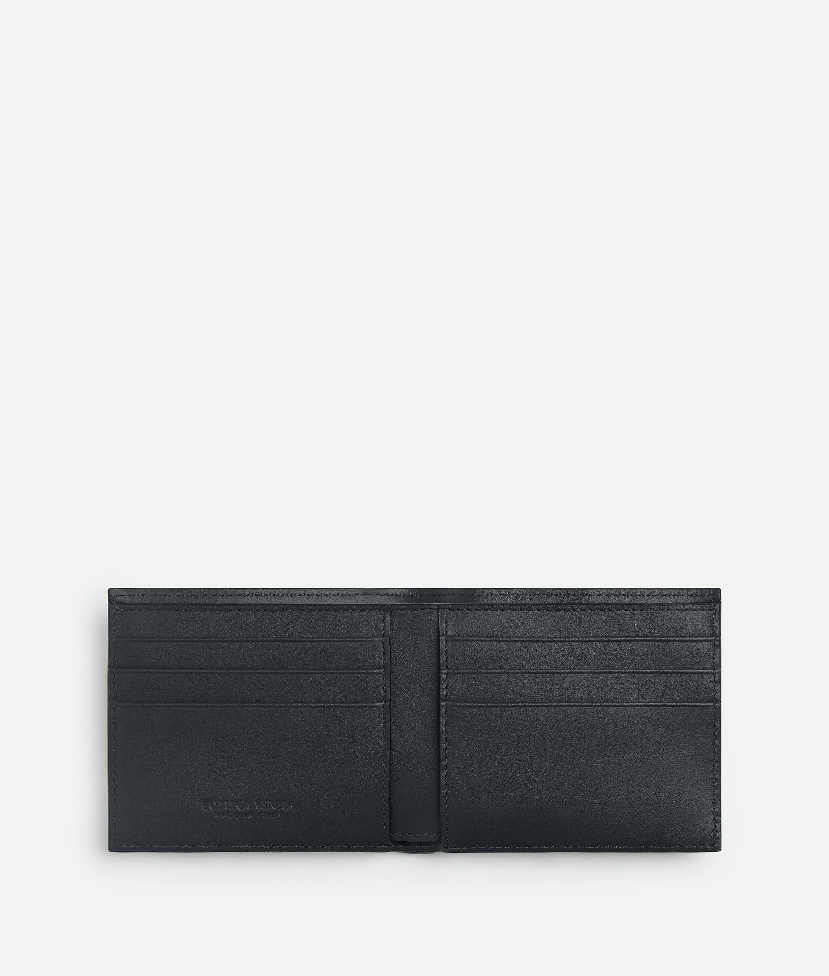 Bottega Veneta Cassette Bi-fold Wallet With Coin Purse In Gray
