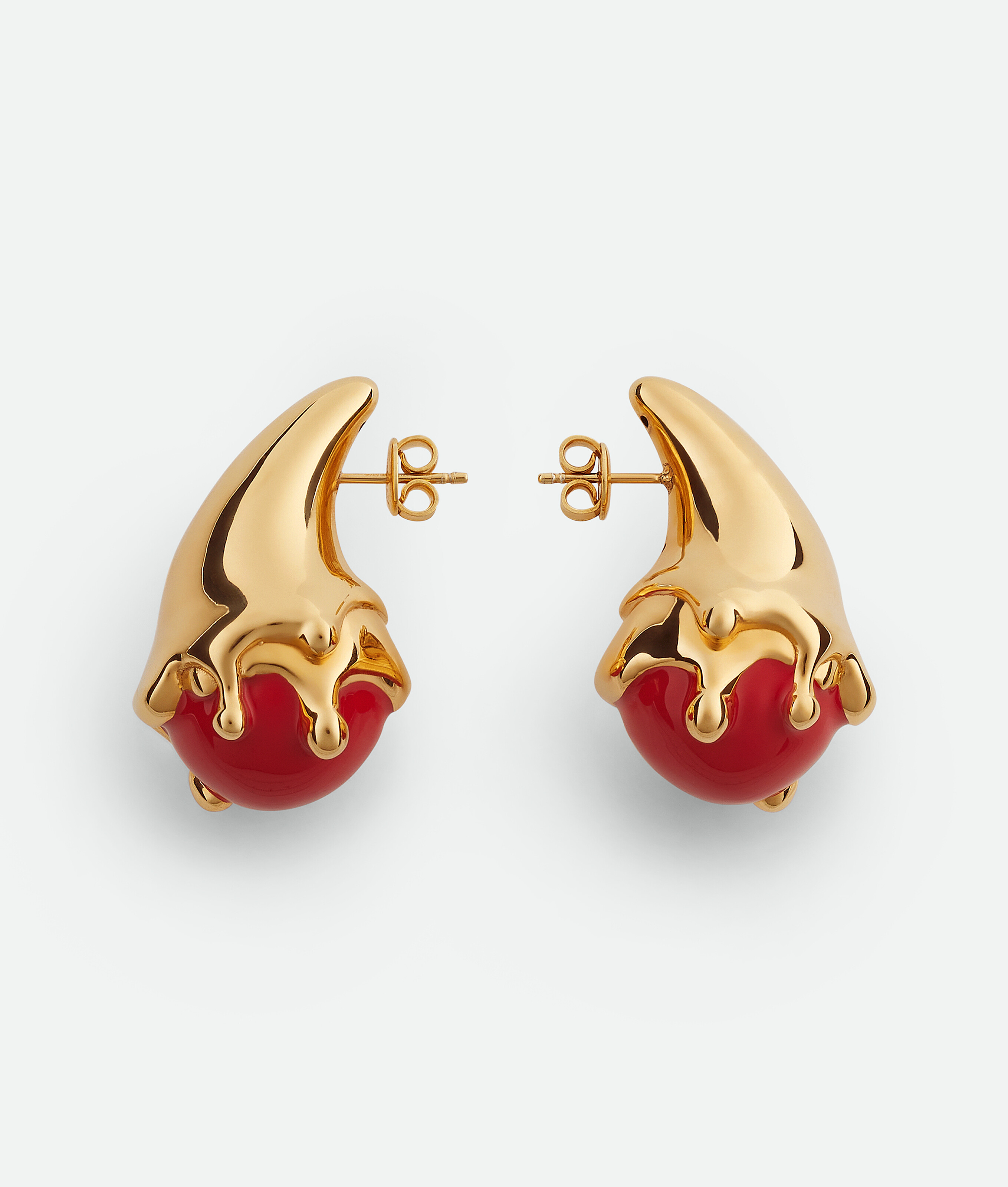 Bottega Veneta - Women's Drop Earrings in 18k Gold-Finish Sterling Silver