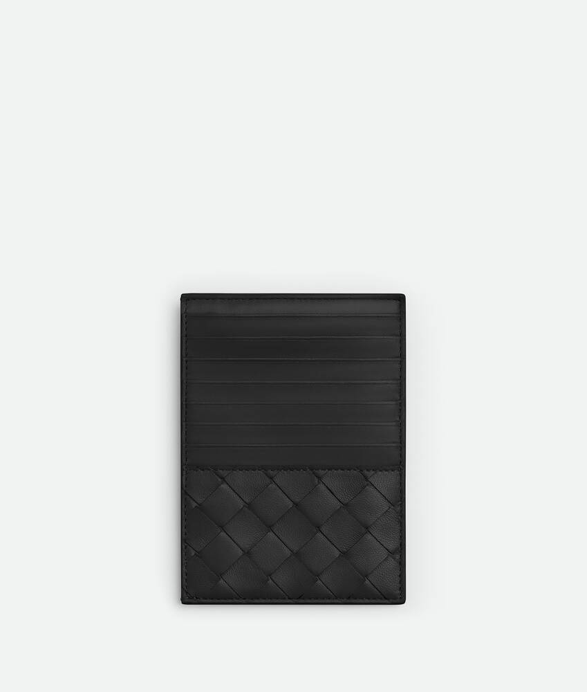 ブラックイントレチャート カードケース コインケース| Bottega Veneta 