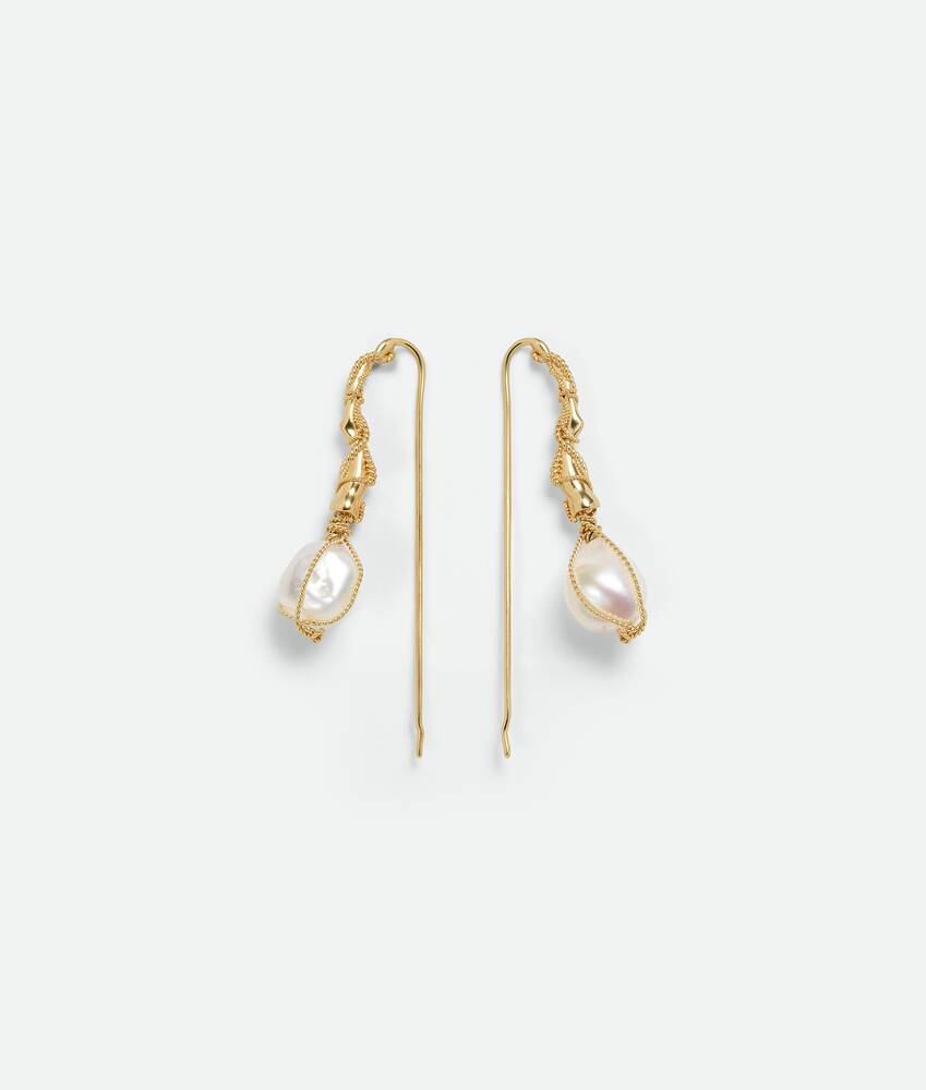 Display a large version of the product image 1 - Cord Pearl Earrings