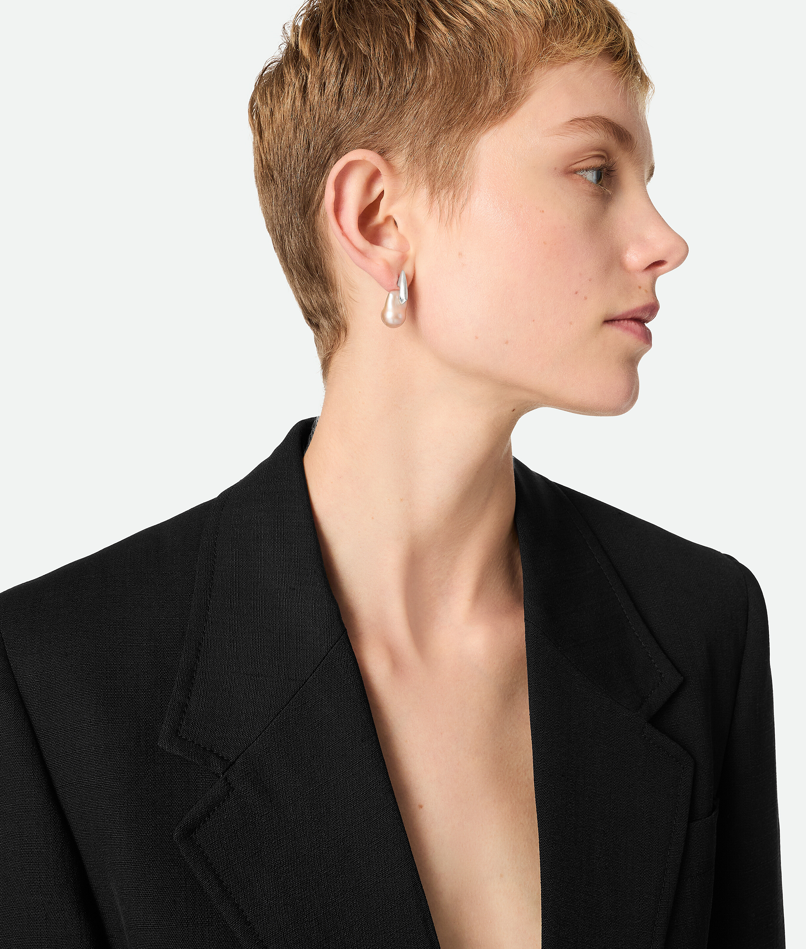 Bottega Veneta Small Pearl Earrings - Natural Pink - Woman
