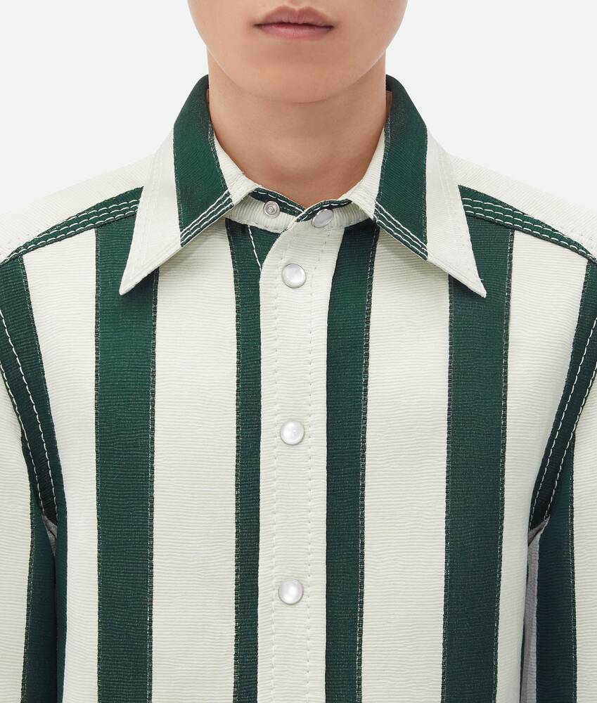 Display a large version of the product image 4 - Striped Cotton Viscose Shirt