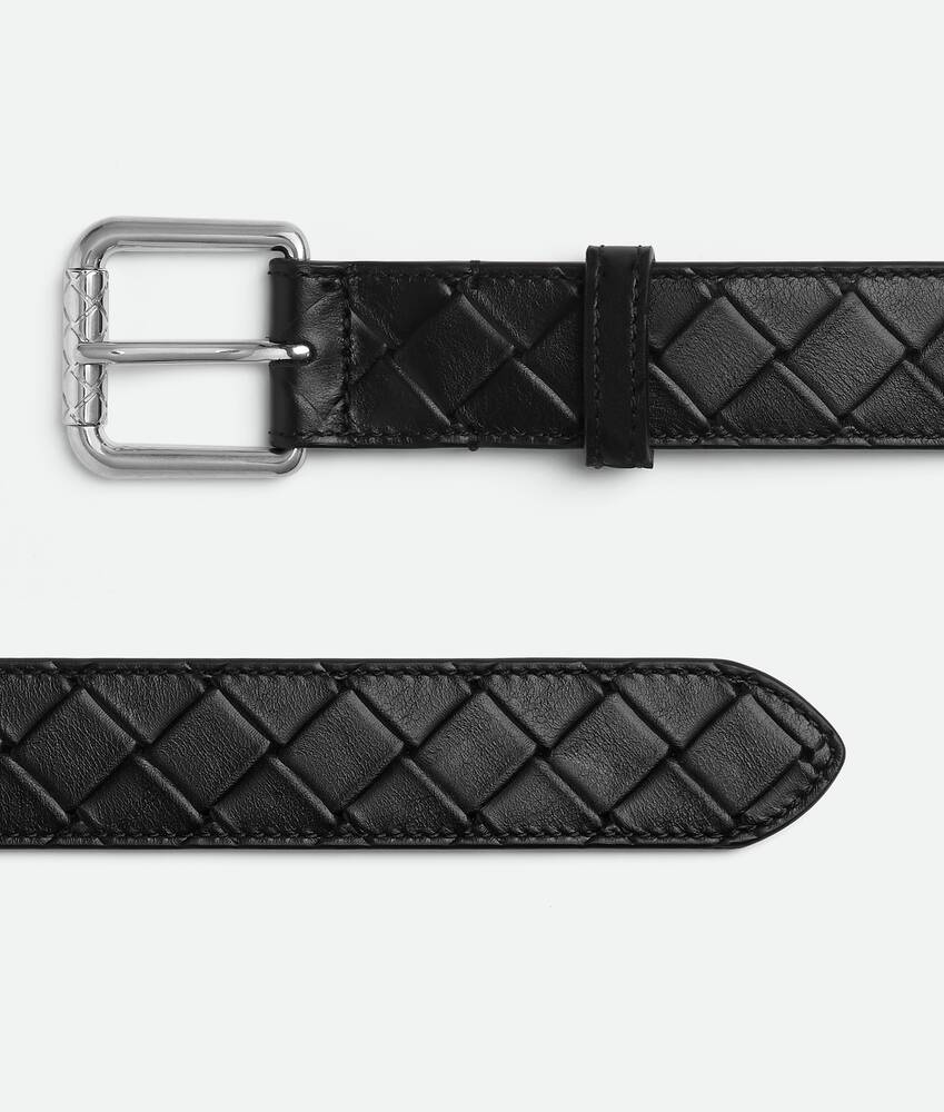 【関税&送料込】Bottega Veneta Belt Bottega Veneta® Men's Intrecciato Belt in Inkwell. Shop