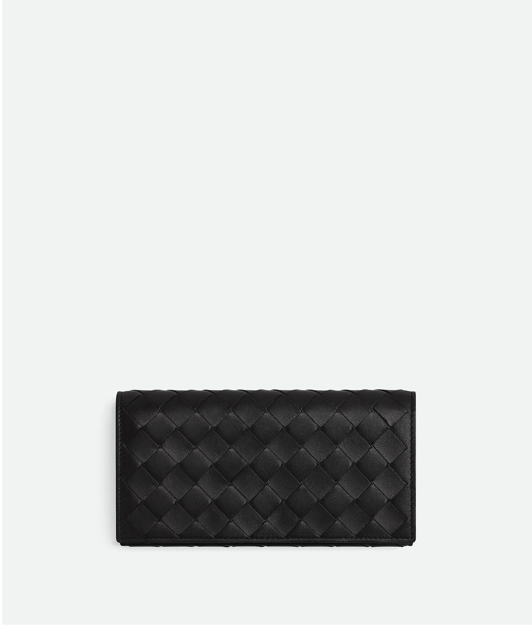 Bottega Veneta® Women's Intrecciato Large Flap Wallet in Black. Shop ...