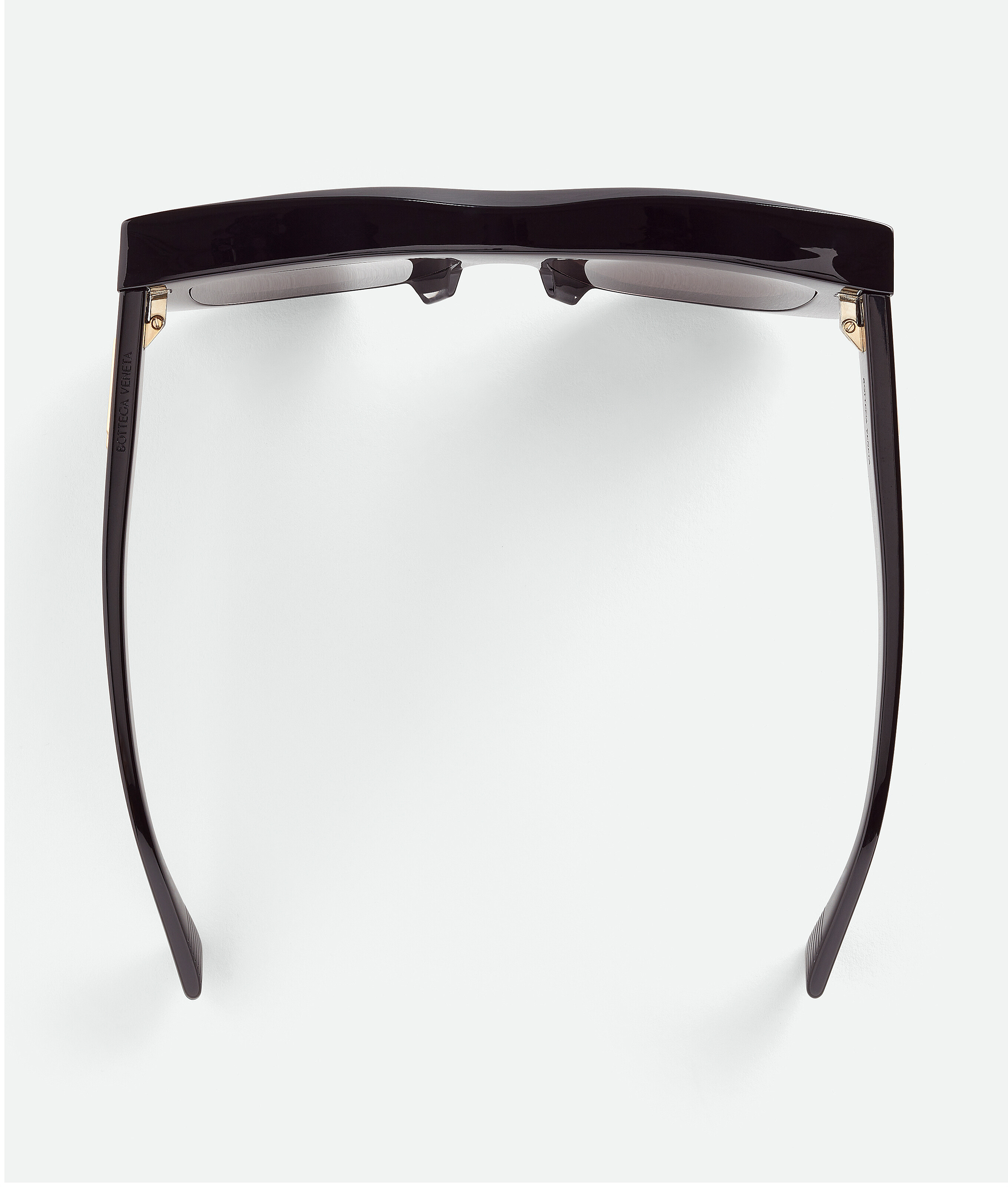 Shop Bottega Veneta Visor Recycled Acetate Square Sunglasses In Black