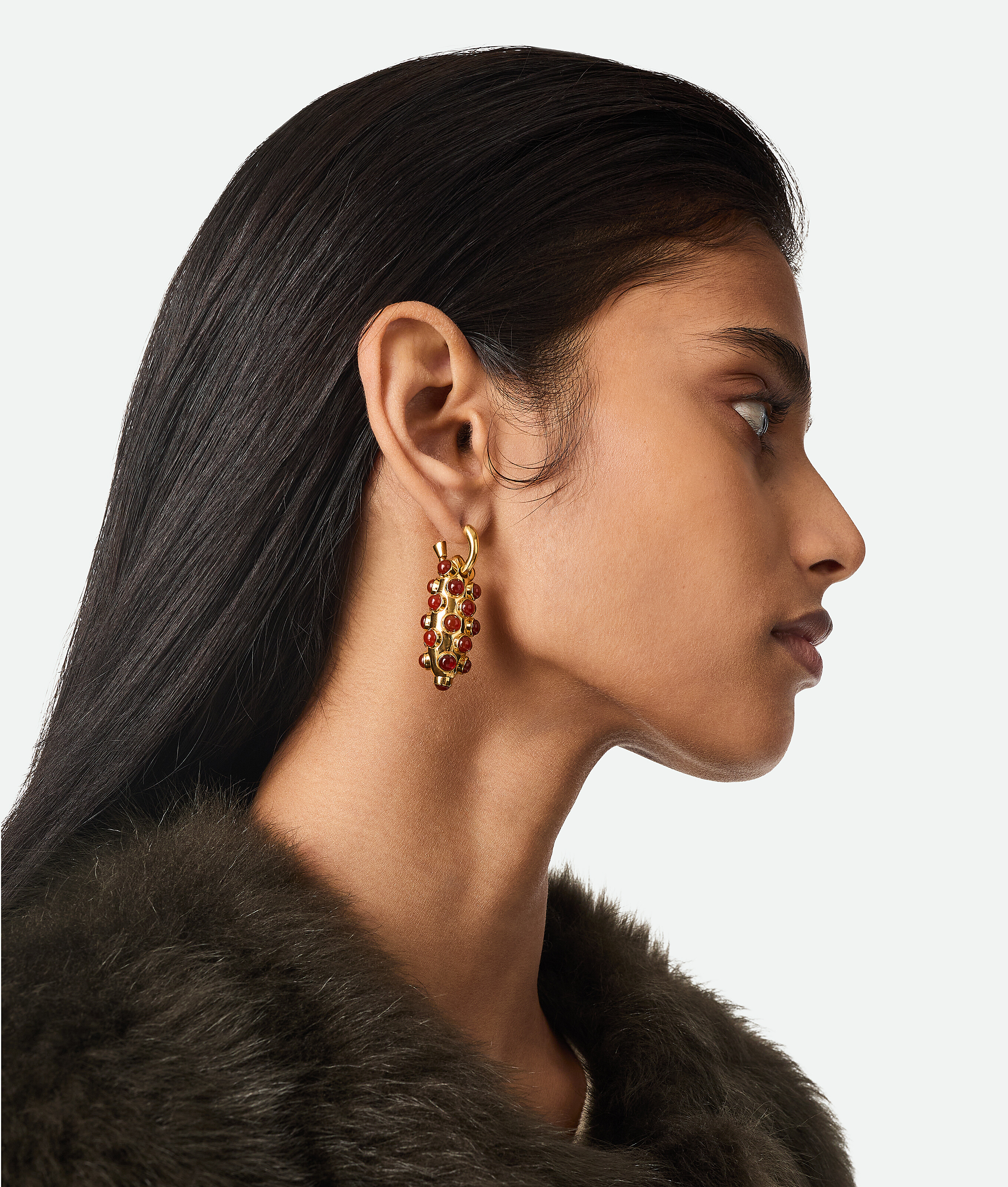 Bottega Veneta Small Ellipse Earrings - Carnelian - Woman