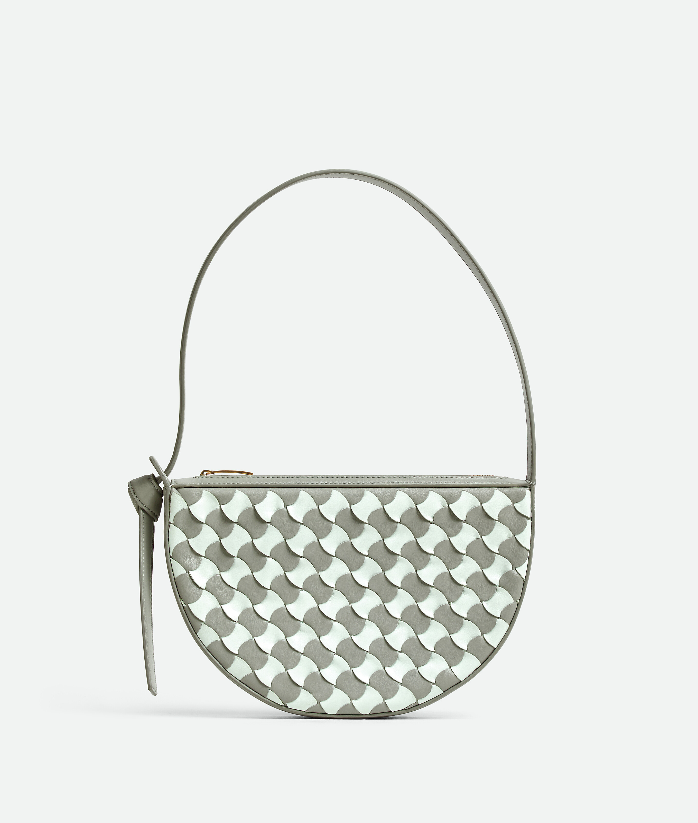 Shop Bottega Veneta Mini Sunrise In Grey