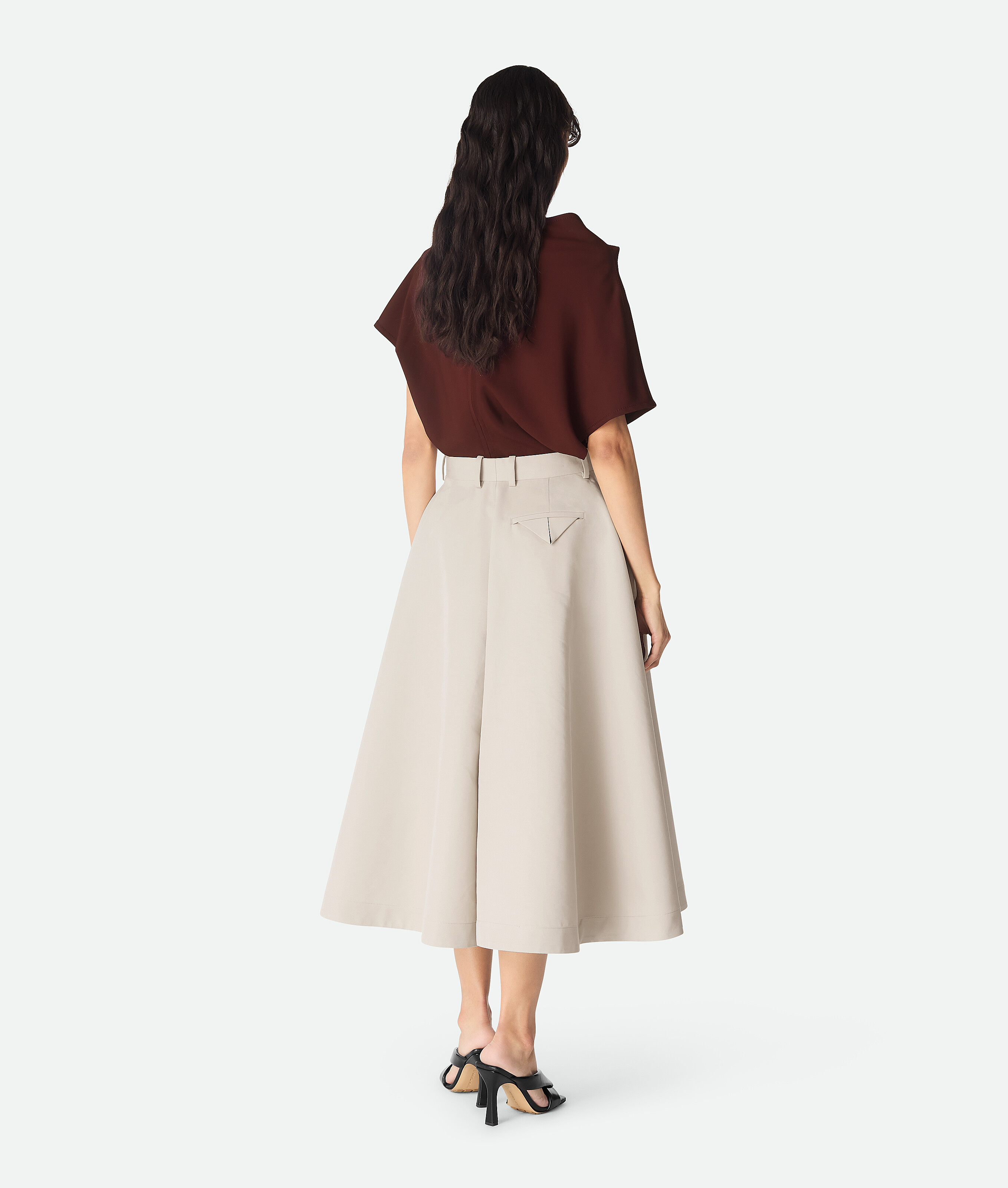 Shop Bottega Veneta Hose Aus Seide Und Baumwolltwill