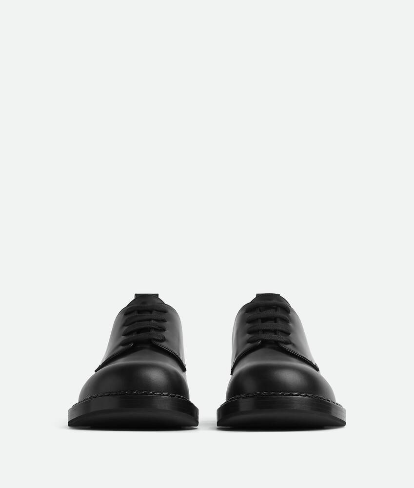 Black Tokyo leather Derby shoes, Bottega Veneta