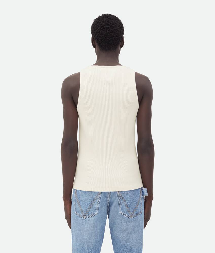 Display a large version of the product image 3 - Compact Cotton Rib Jersey Tank Top