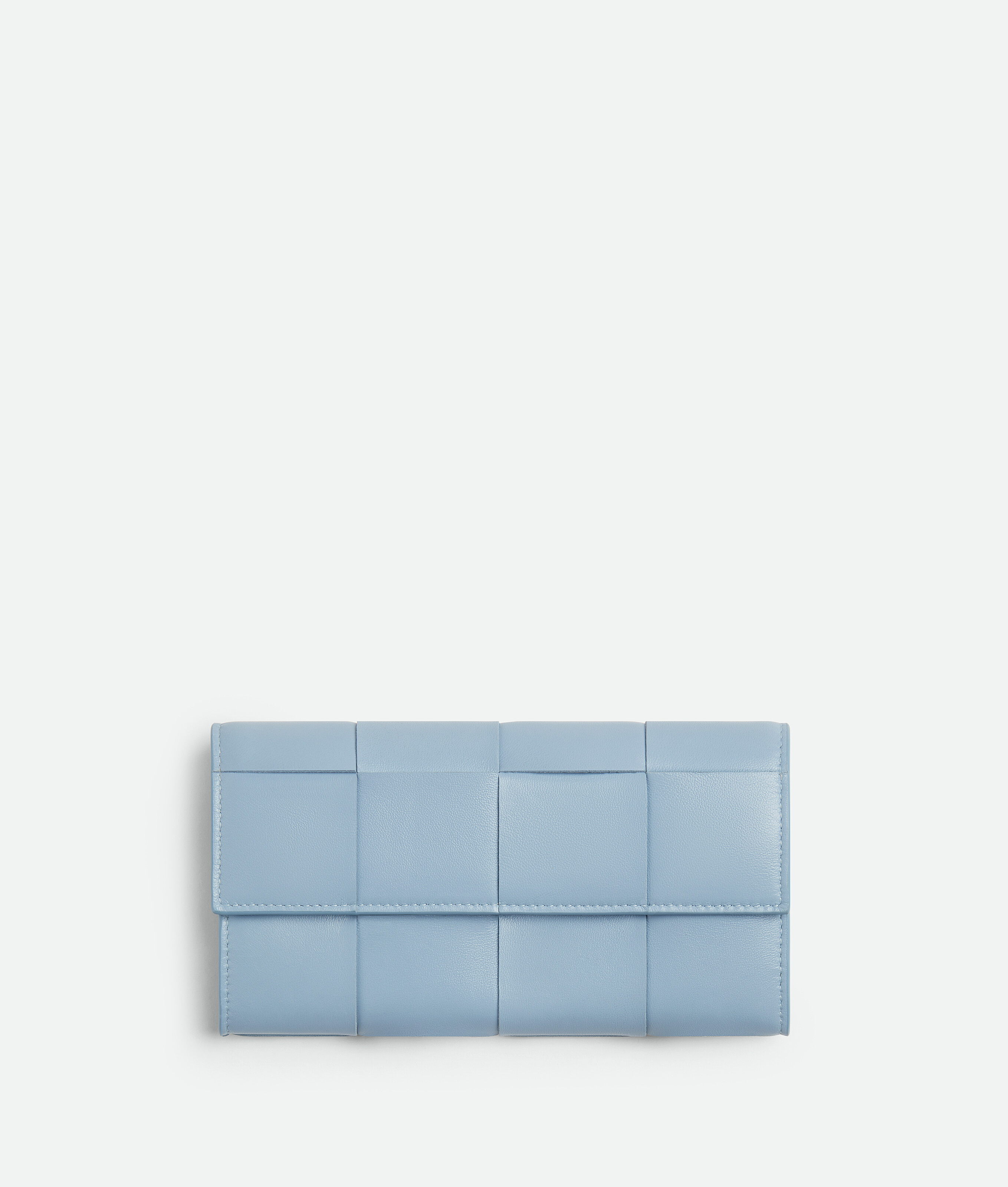 Bottega Veneta Bottega  Veneta Cassette Large Flap Wallet In Blue