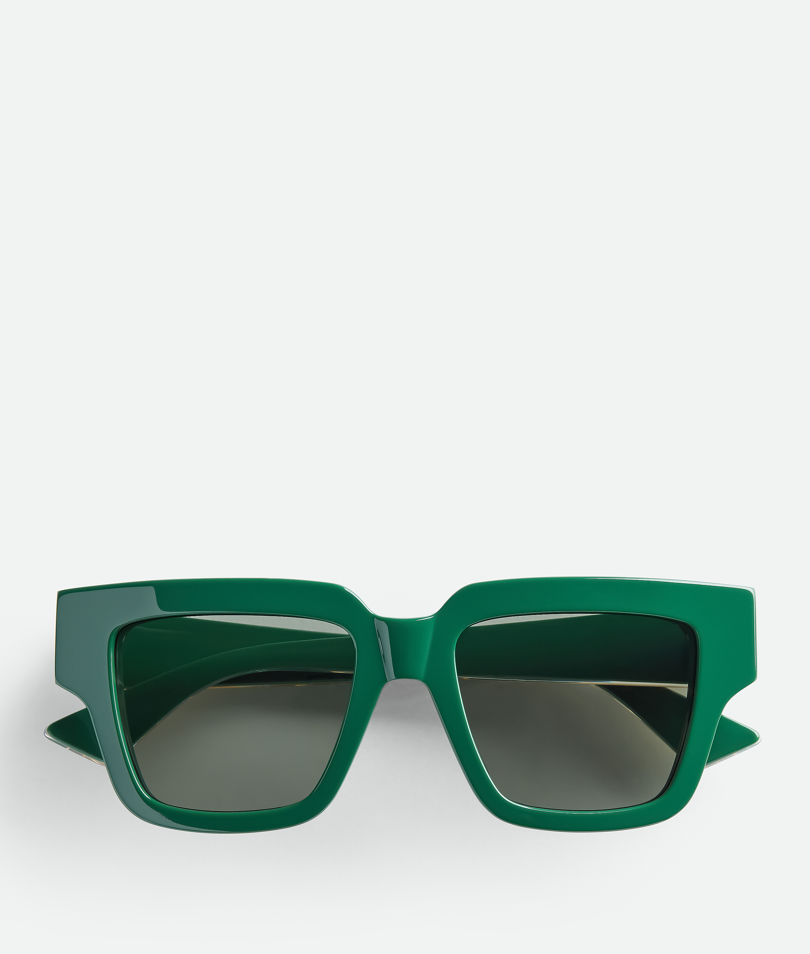 Bottega Veneta Tri-fold Square Sunglasses In Green