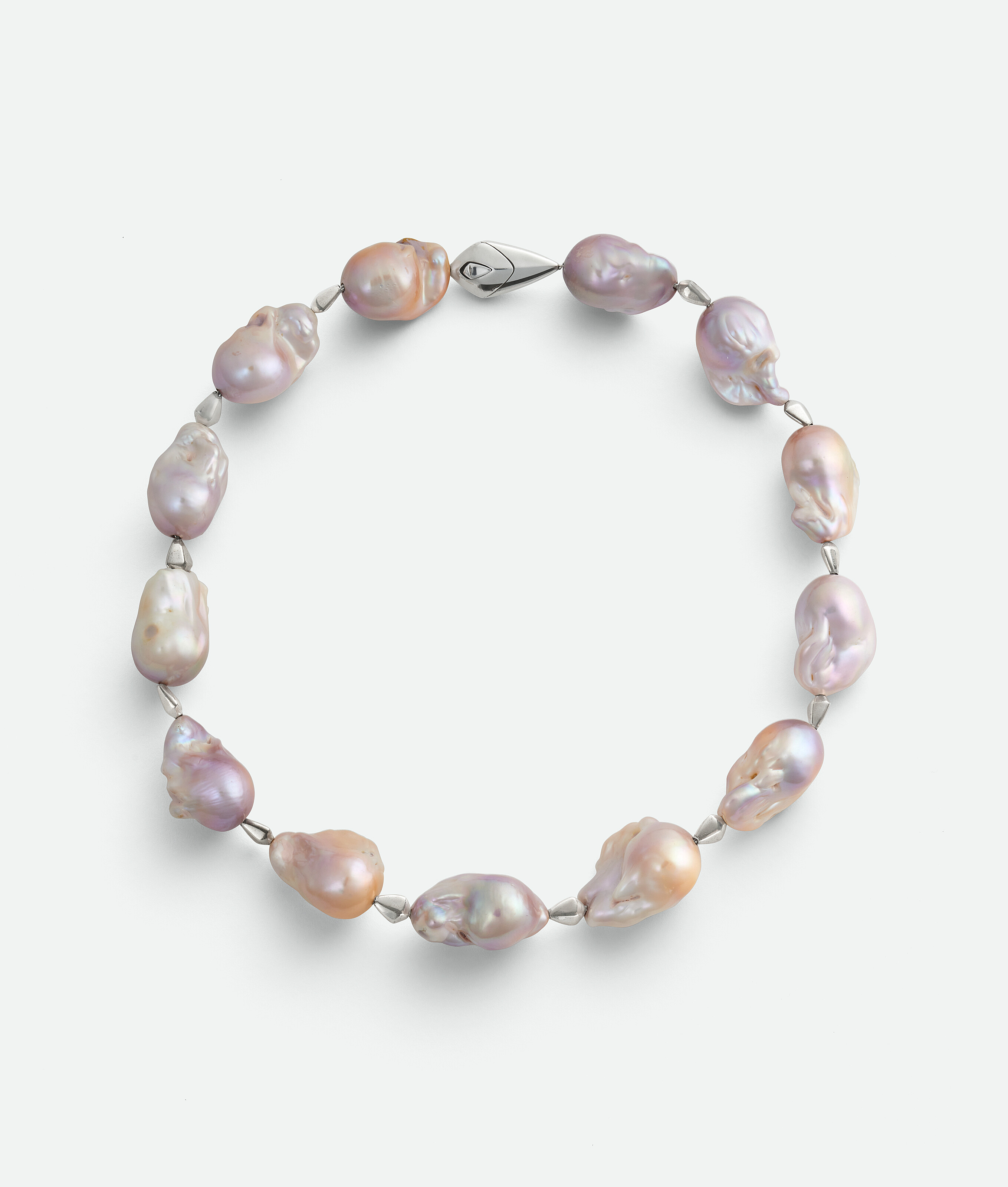 Bottega Veneta Pearl Necklace In Natural Pink