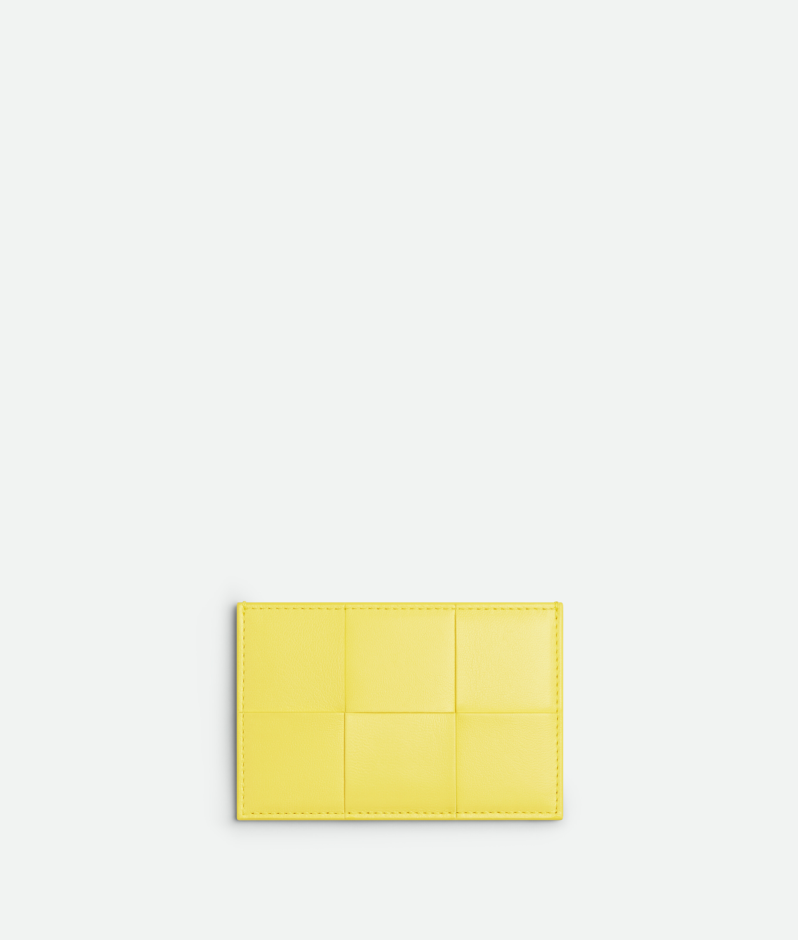 Bottega Veneta Cassette Credit Card Case In Yellow