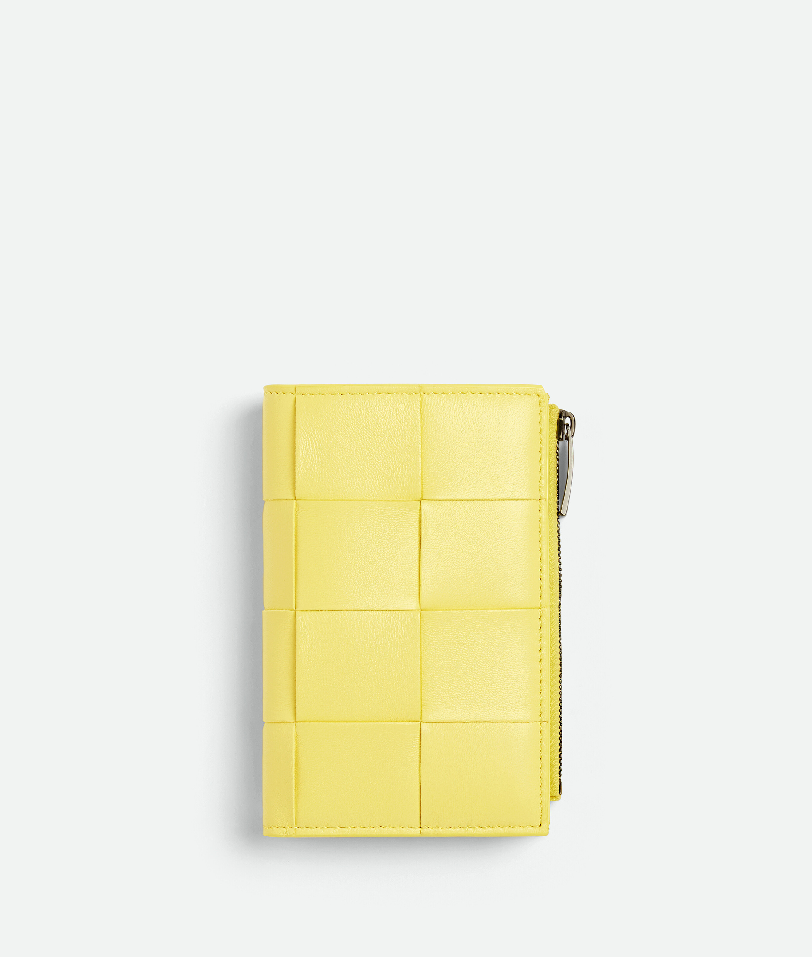 Bottega Veneta Medium Cassette Bi-fold Zip Wallet In Yellow