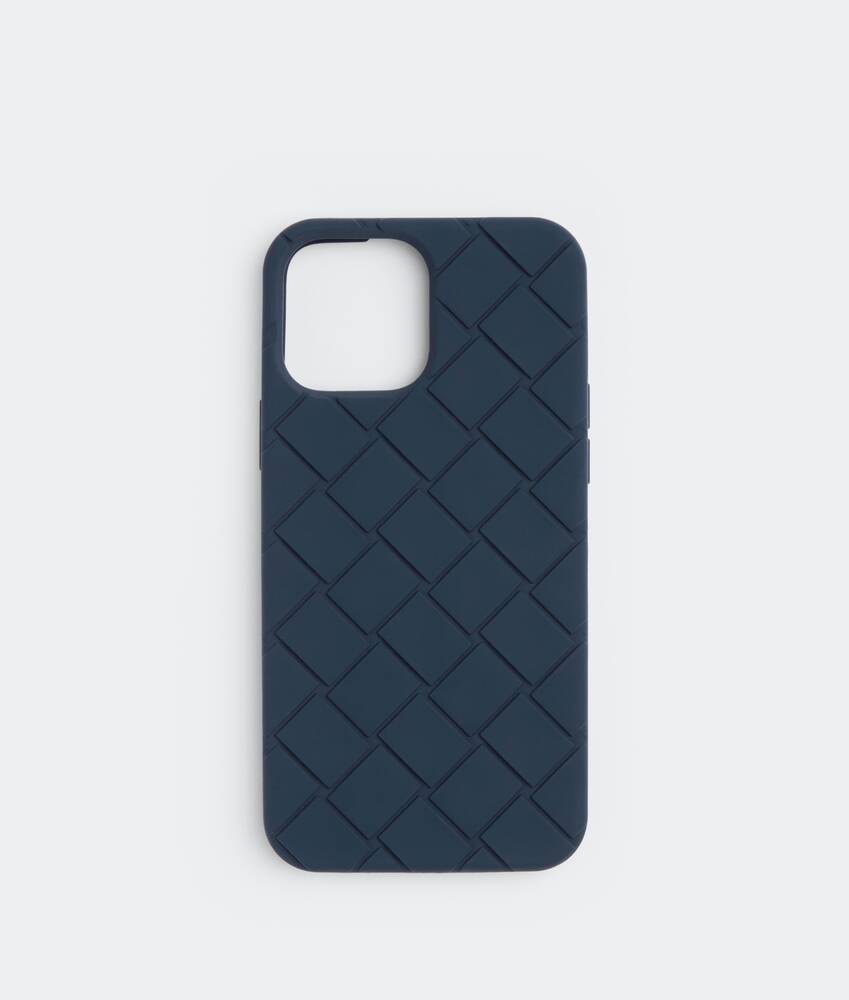 Bottega Veneta® Men's Iphone 13 Pro Max Case in Deep Blue