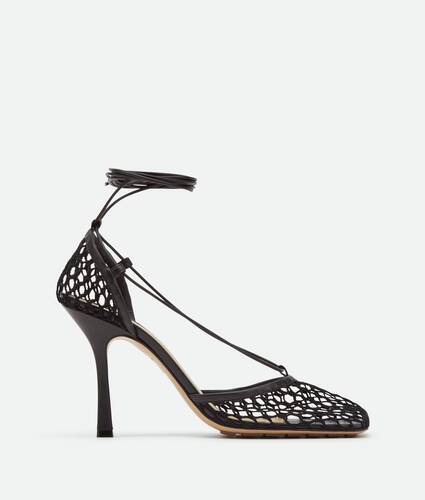 Stretch Lace-Up Sandal