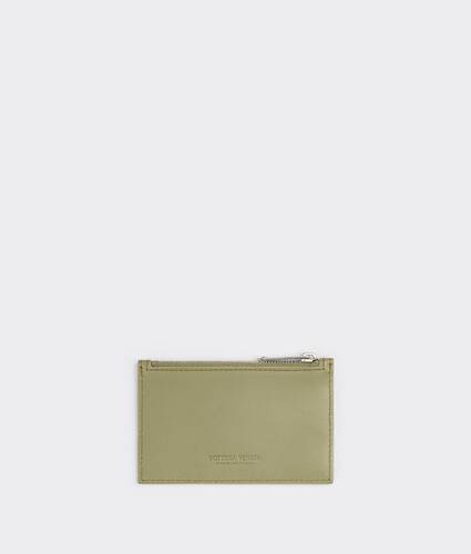 Zipped Card Holder Corteccia Green