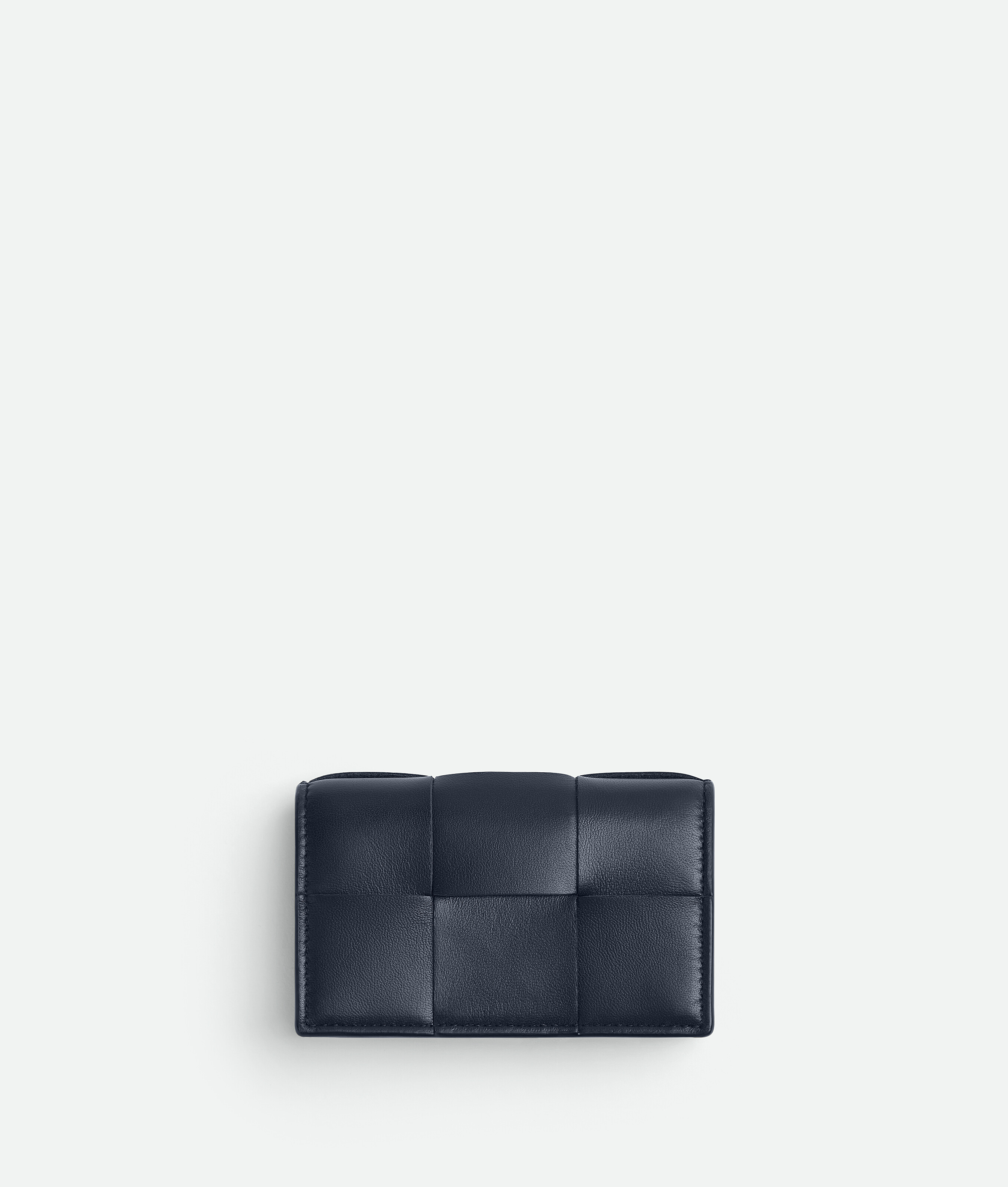 Shop Bottega Veneta Cassette Business Card Case In Blue